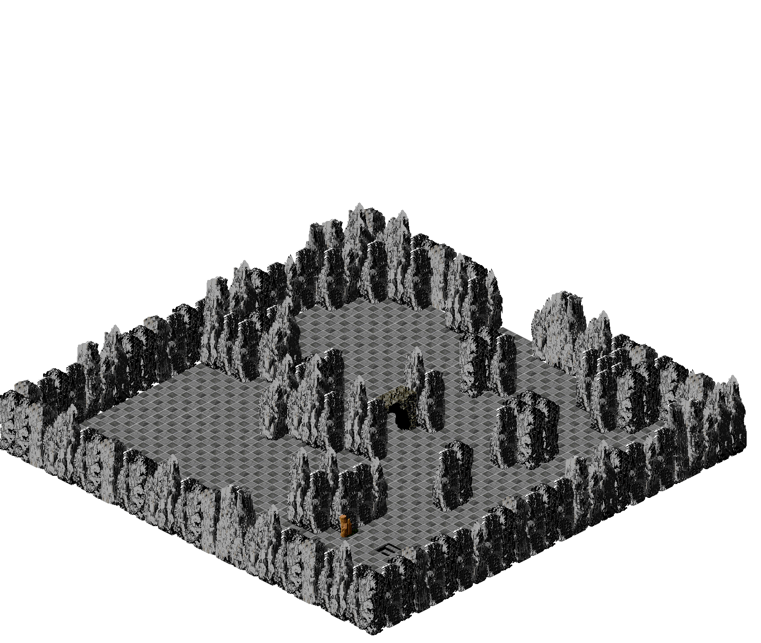 Piet Dungeon Vestibule rendered terrain map
