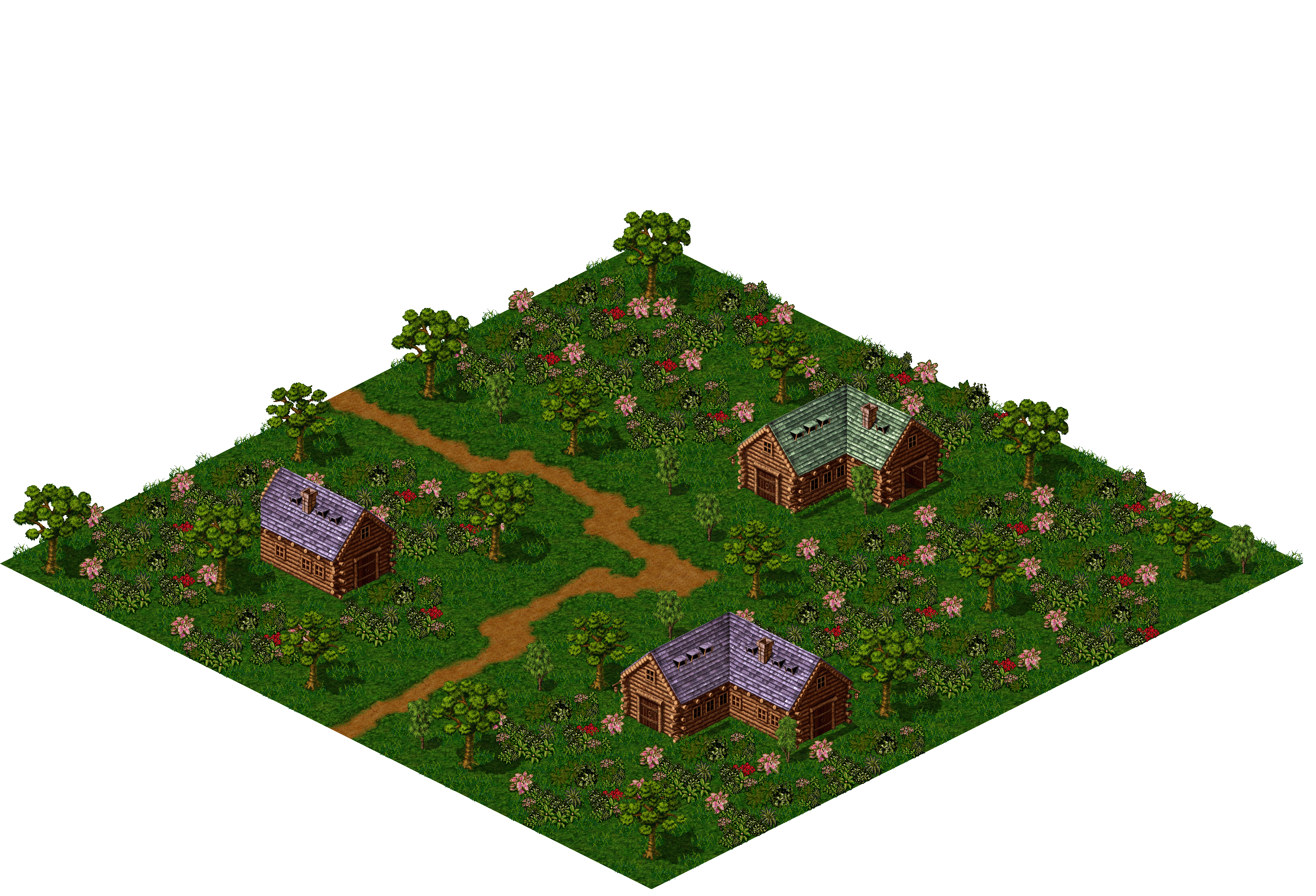 West Woodland 12-1 rendered terrain map