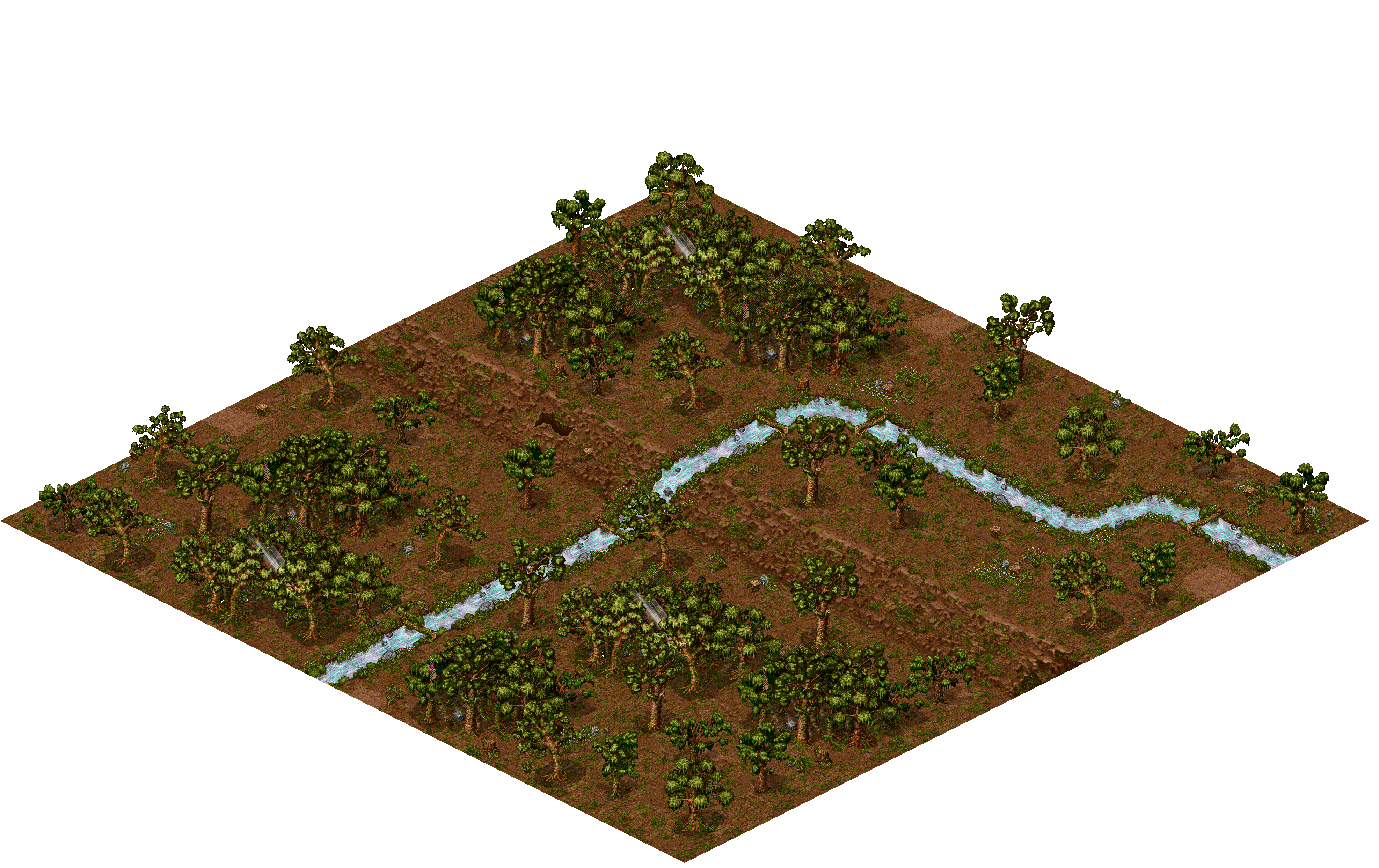 Porte Forest 2-C rendered terrain map