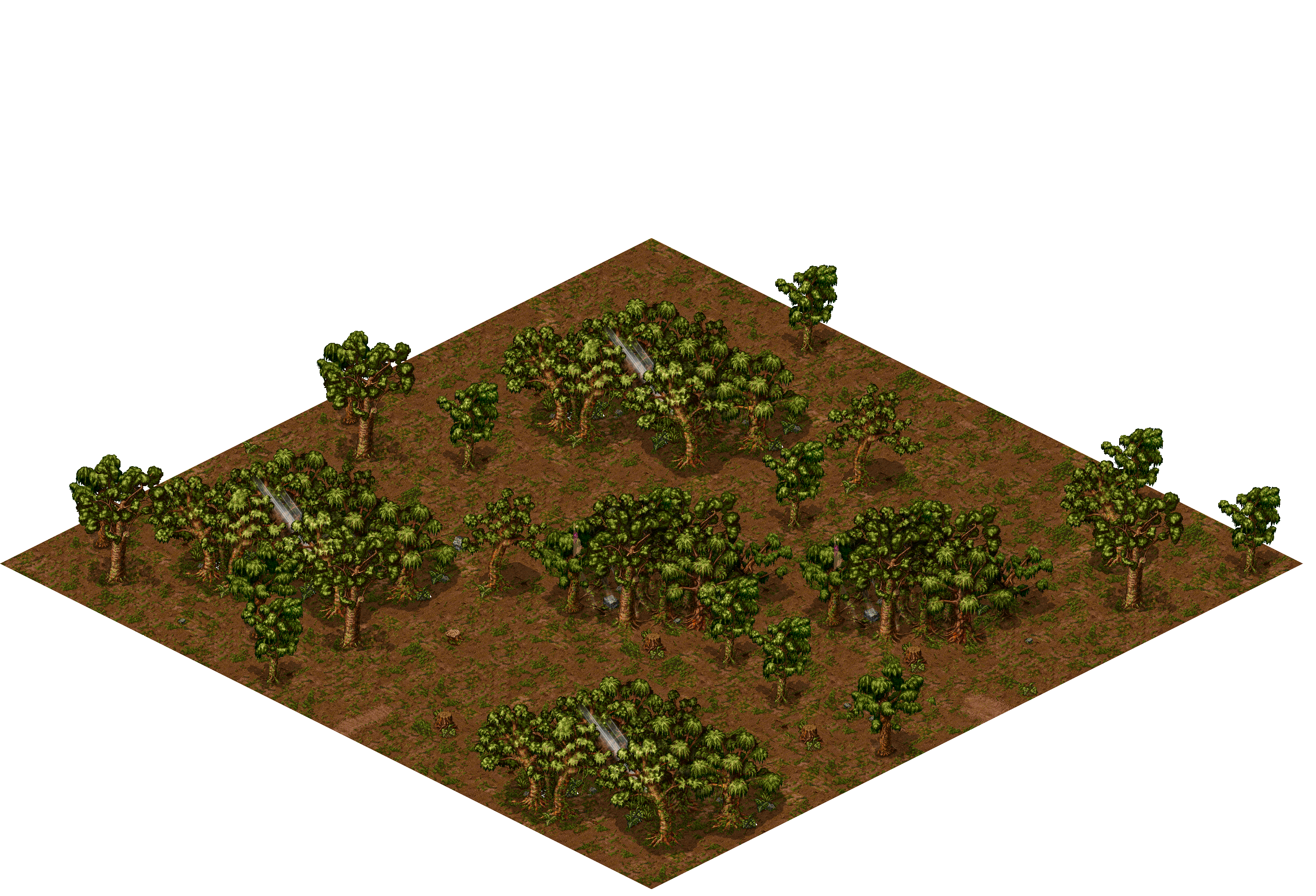 Porte Forest 4-L rendered terrain map