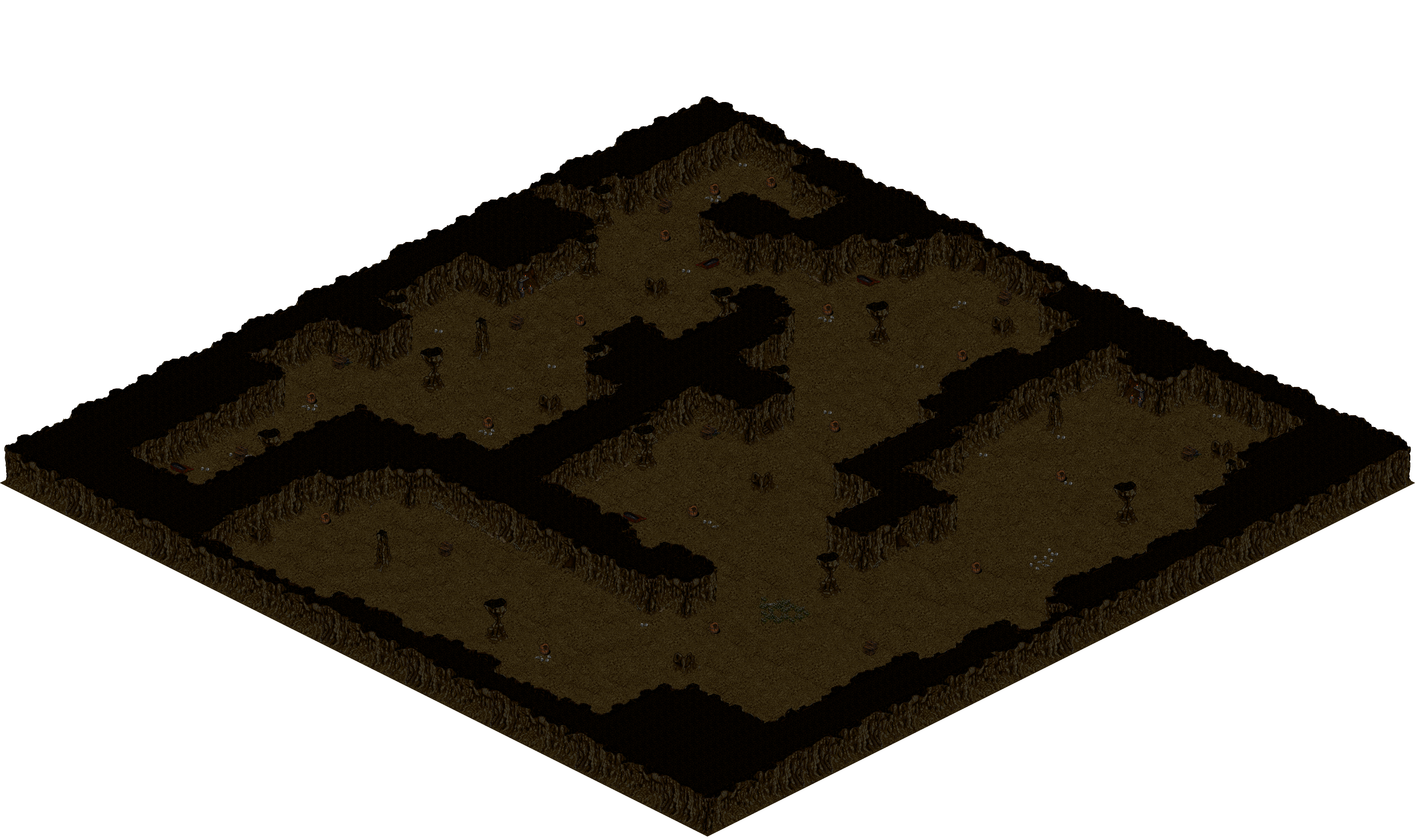 Cthonic Remains 1 rendered terrain map