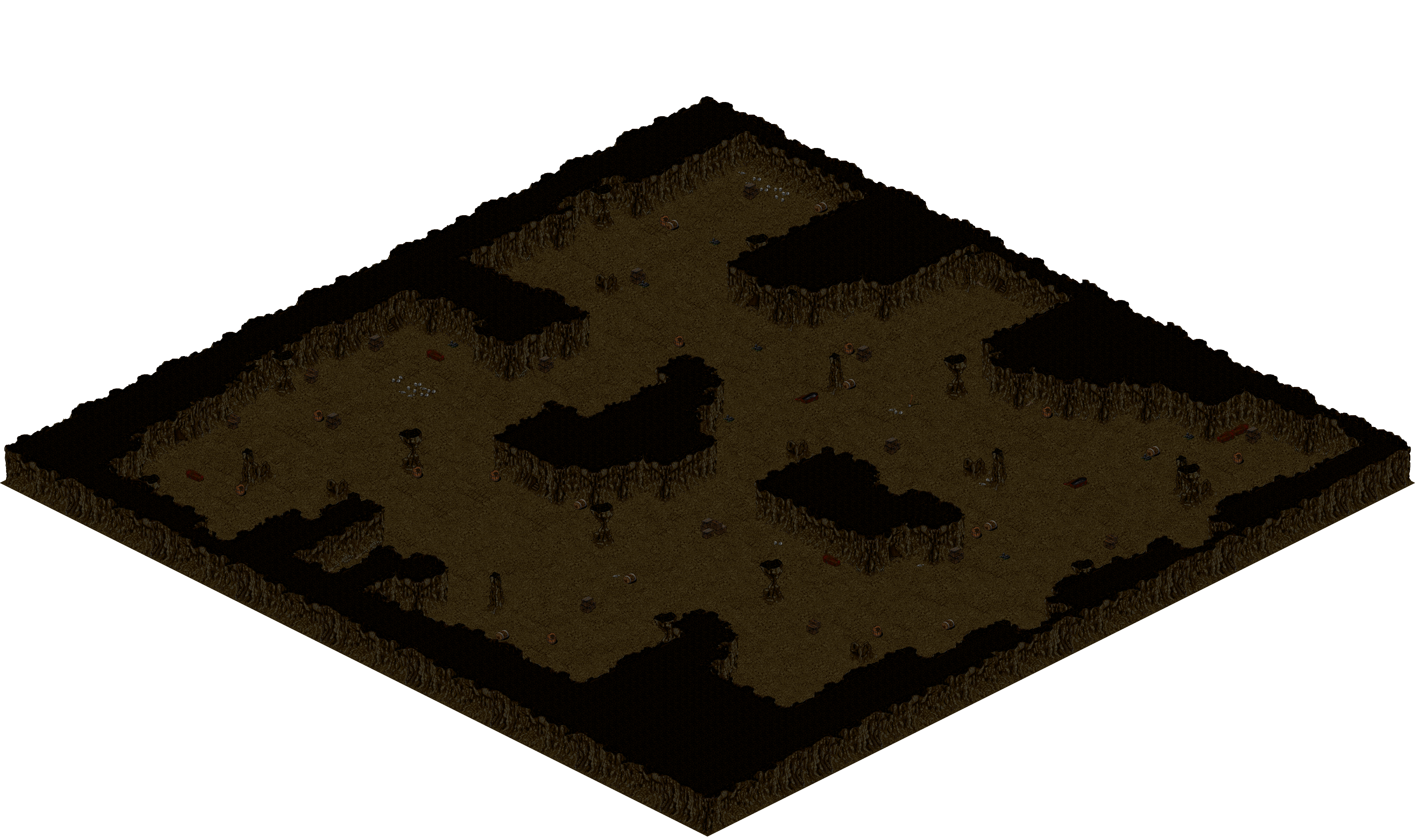Cthonic Remains 4 rendered terrain map