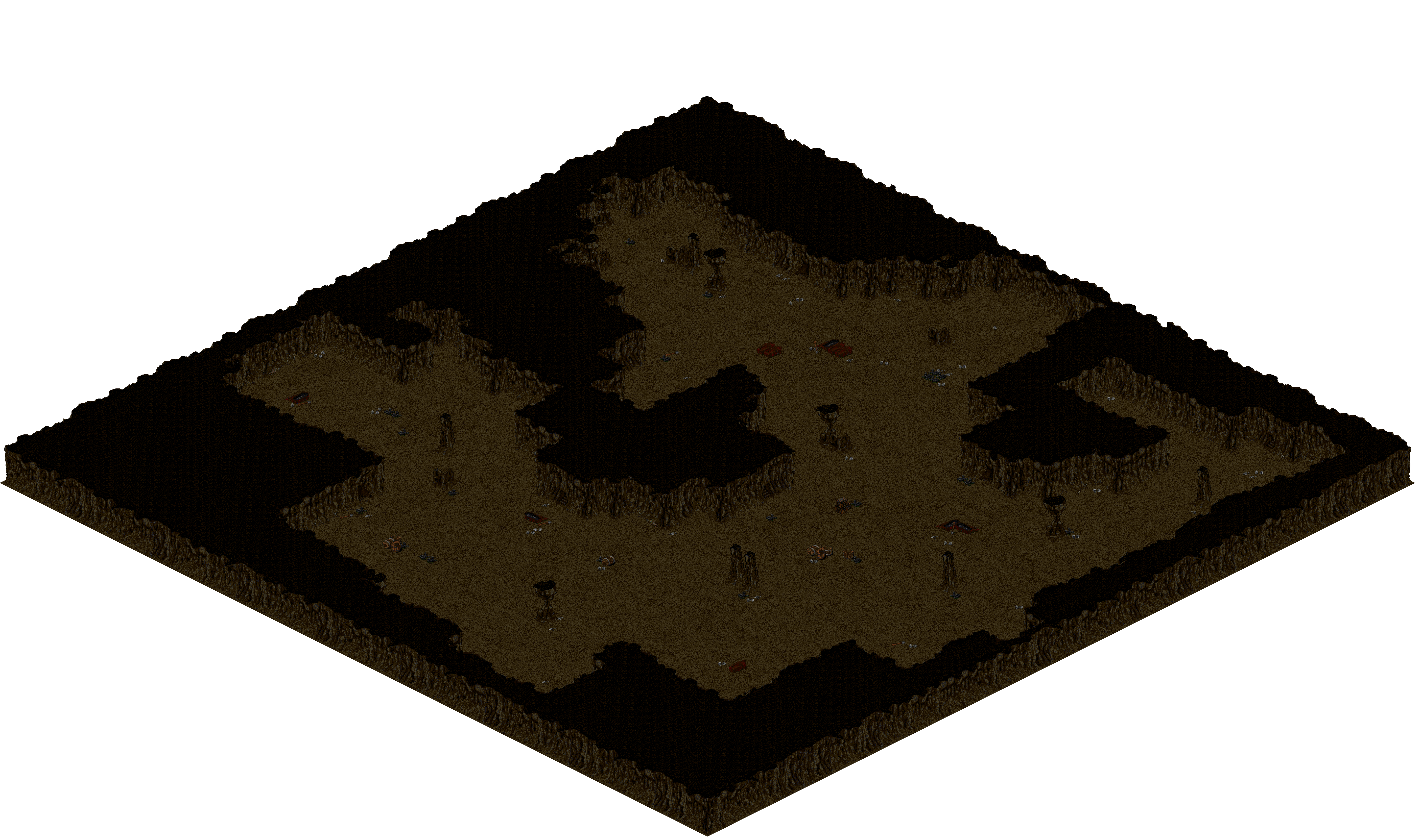 Cthonic Remains 11 rendered terrain map