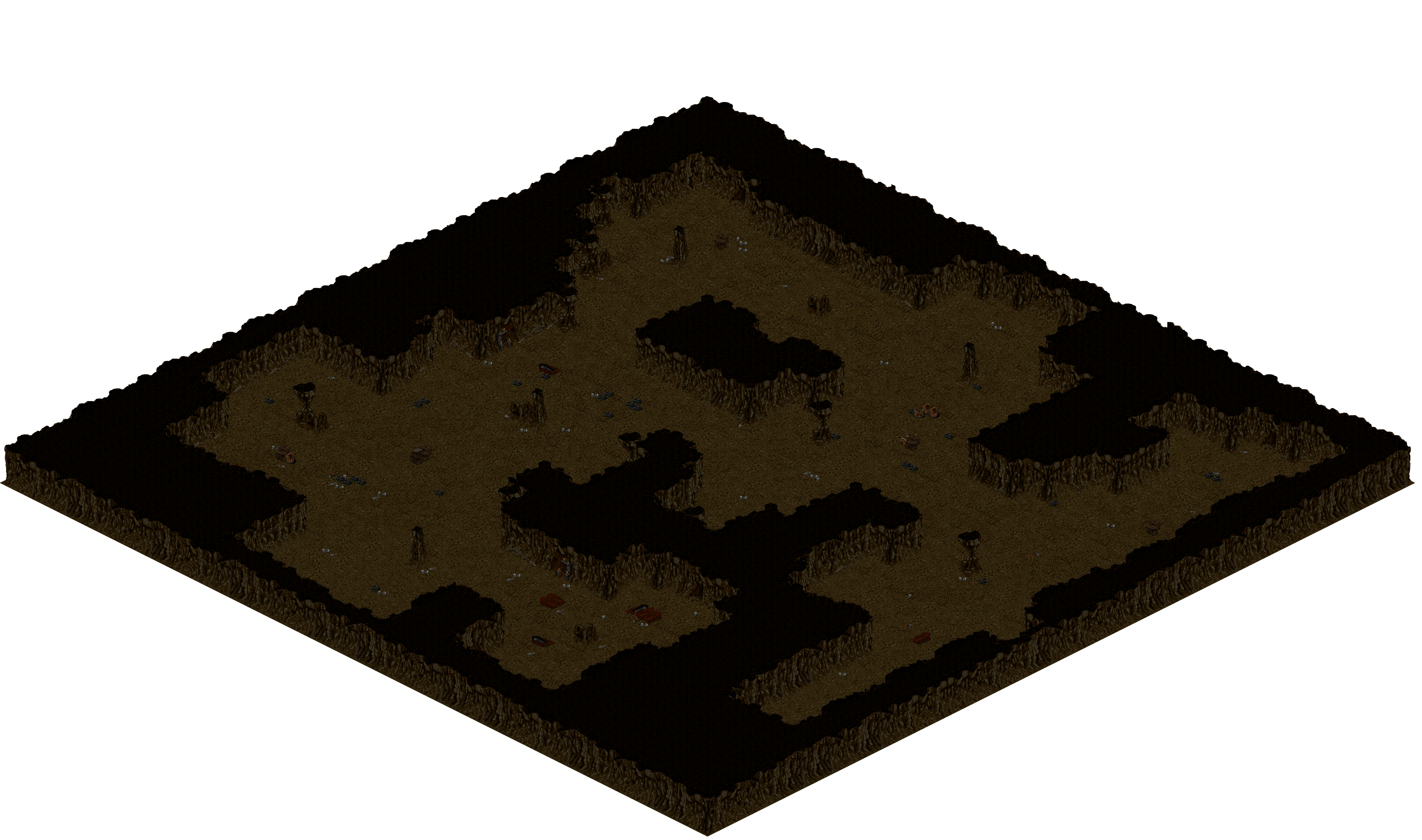 Cthonic Remains 12 rendered terrain map