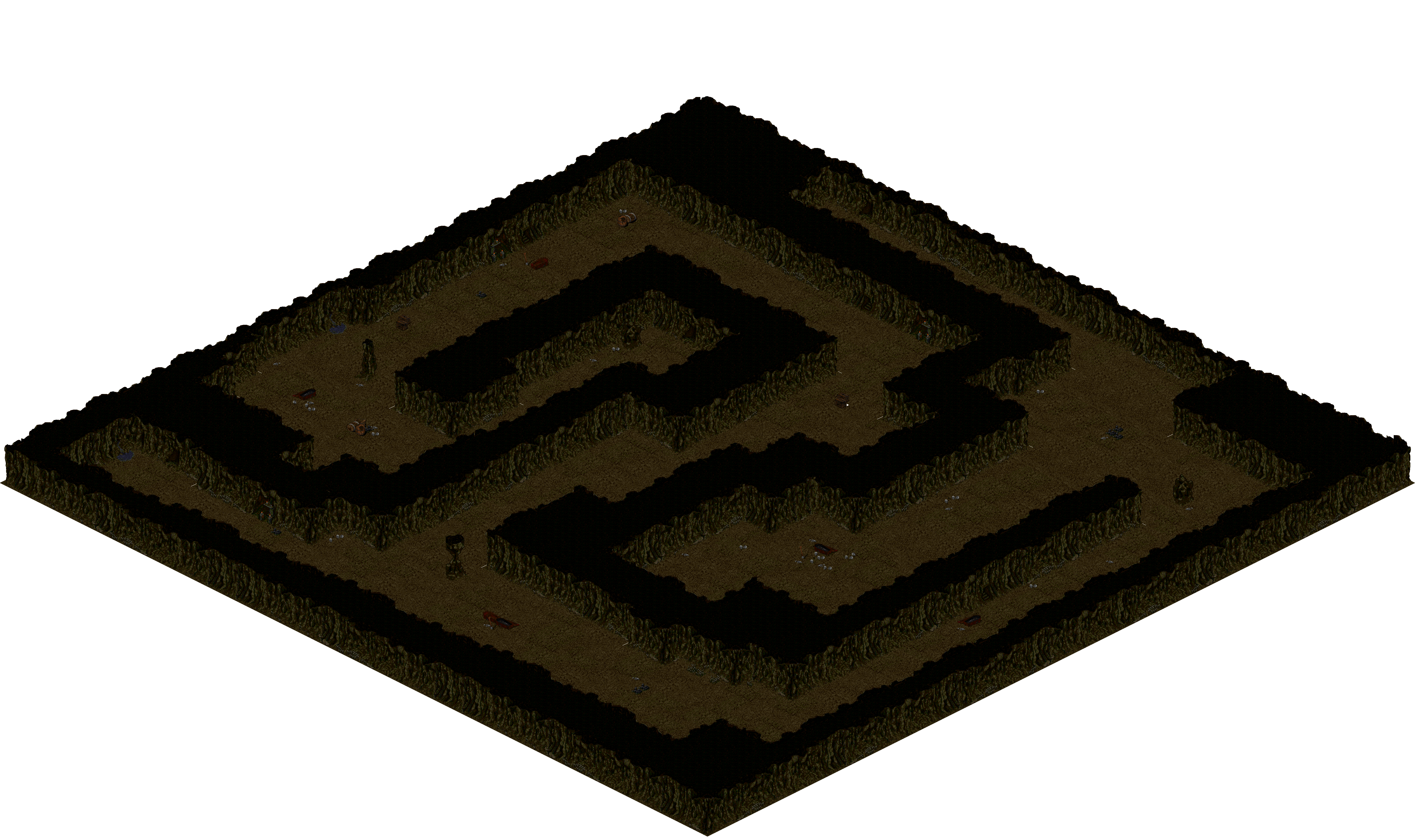 Cthonic Remains 16 rendered terrain map