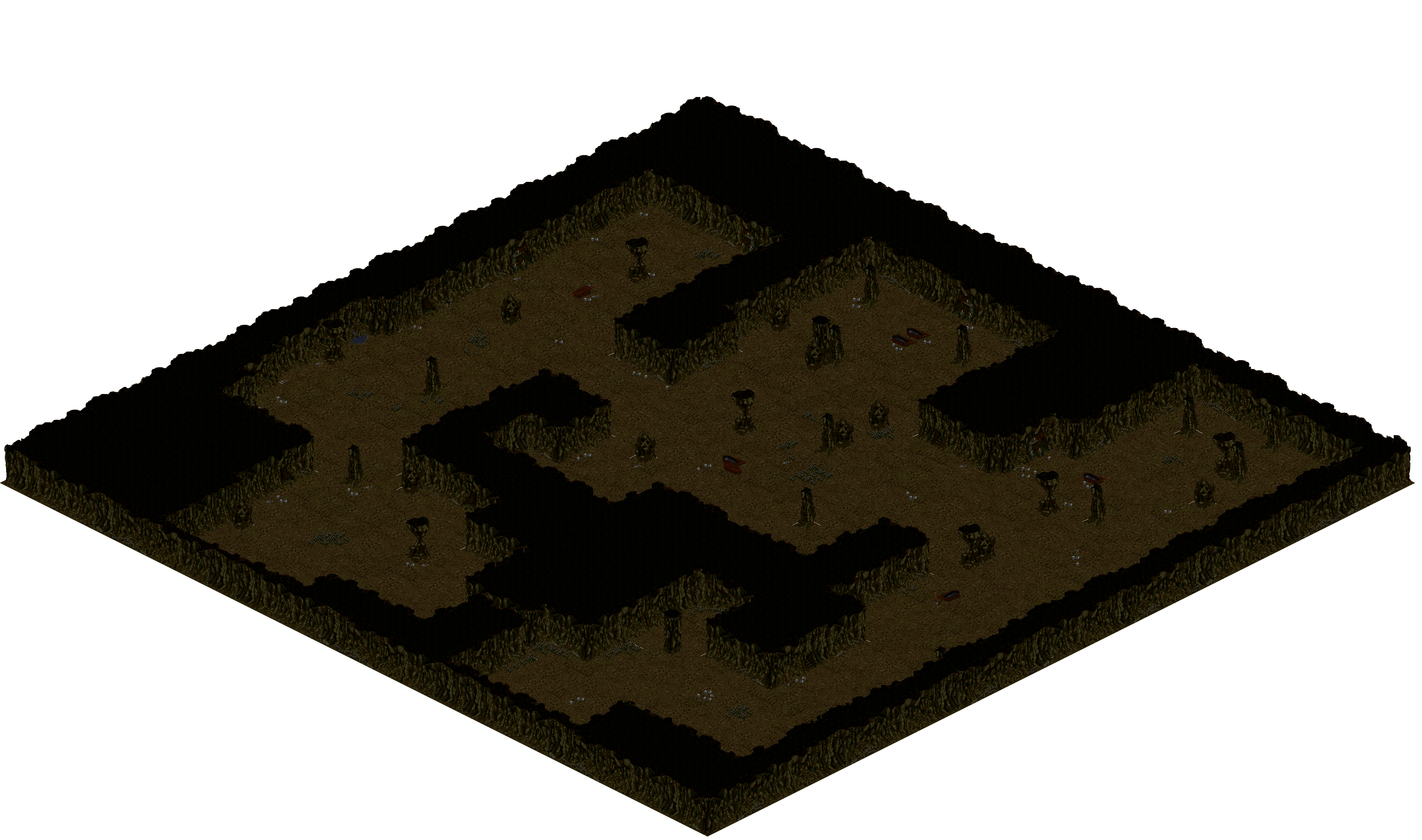 Cthonic Remains 18 rendered terrain map