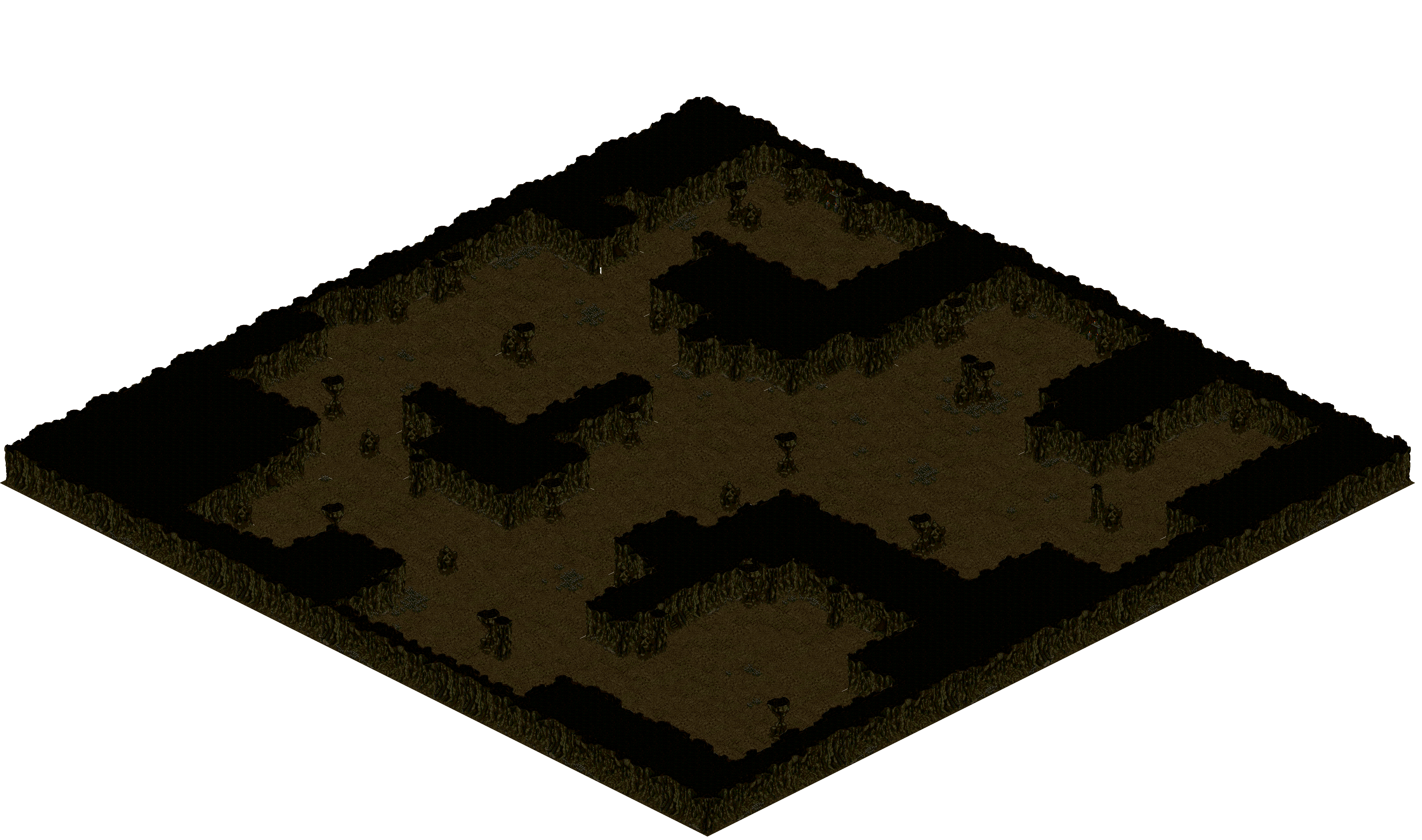Cthonic Remains 20 rendered terrain map