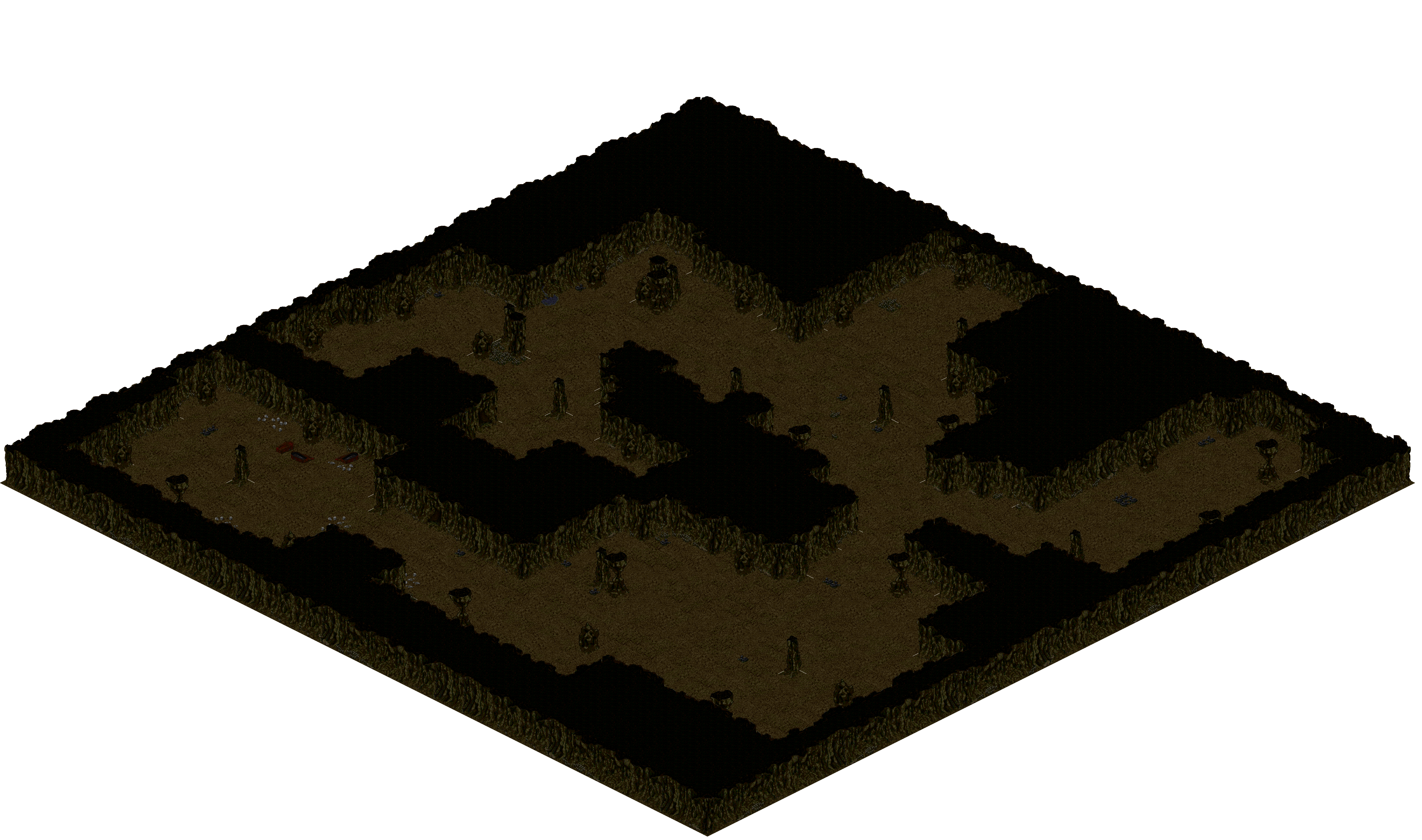 Cthonic Remains 22 rendered terrain map