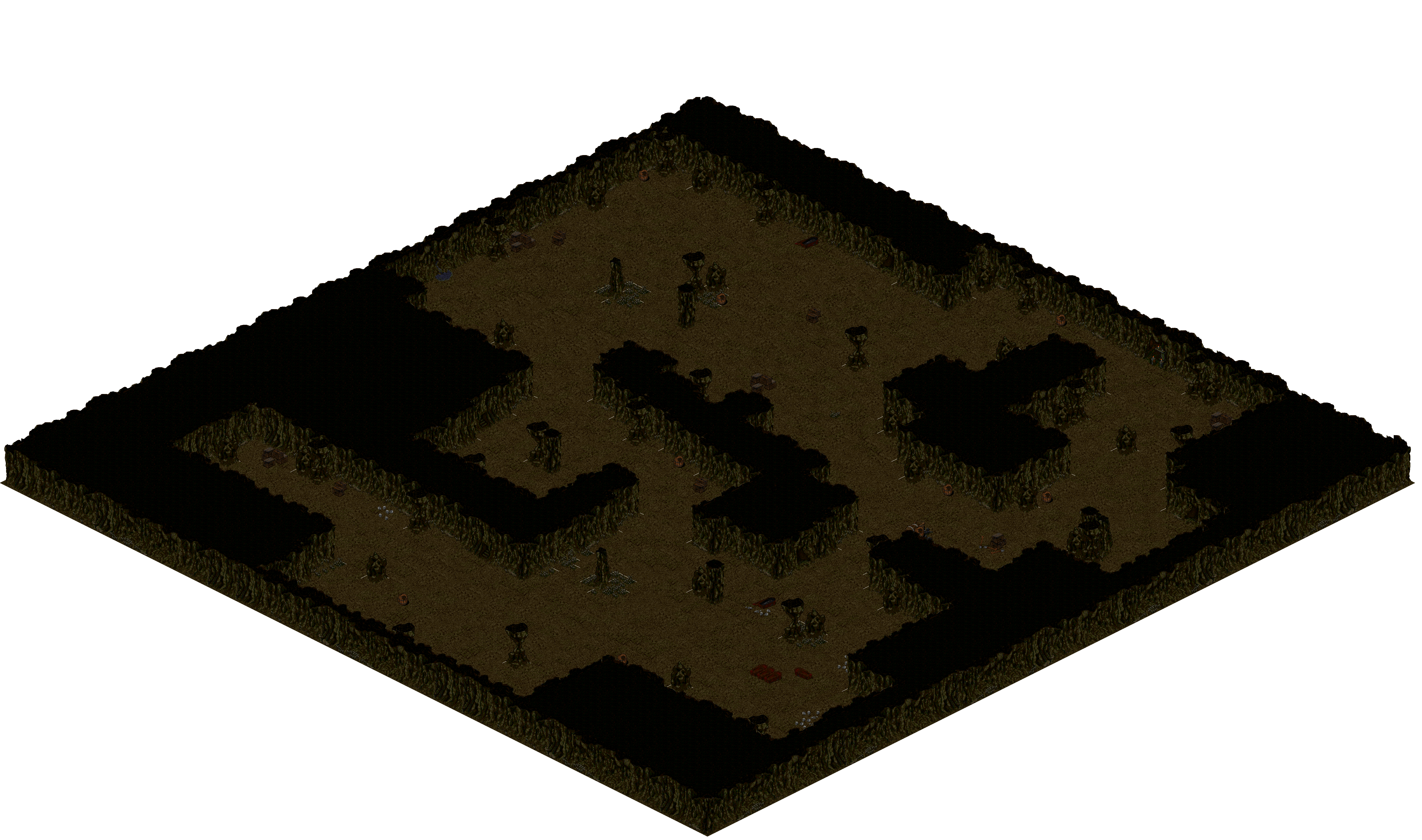 Cthonic Remains 23 rendered terrain map