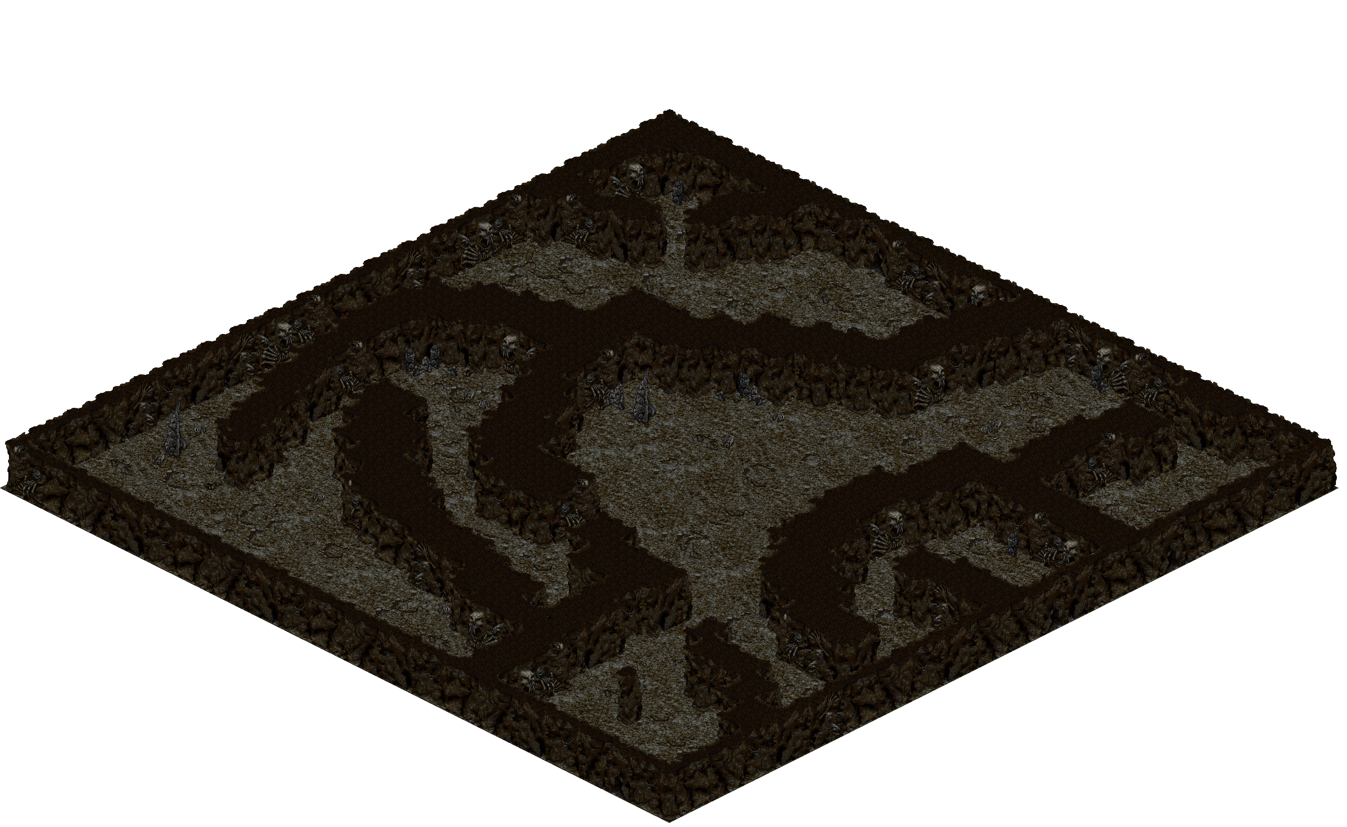 Cthonic Remains 36 rendered terrain map