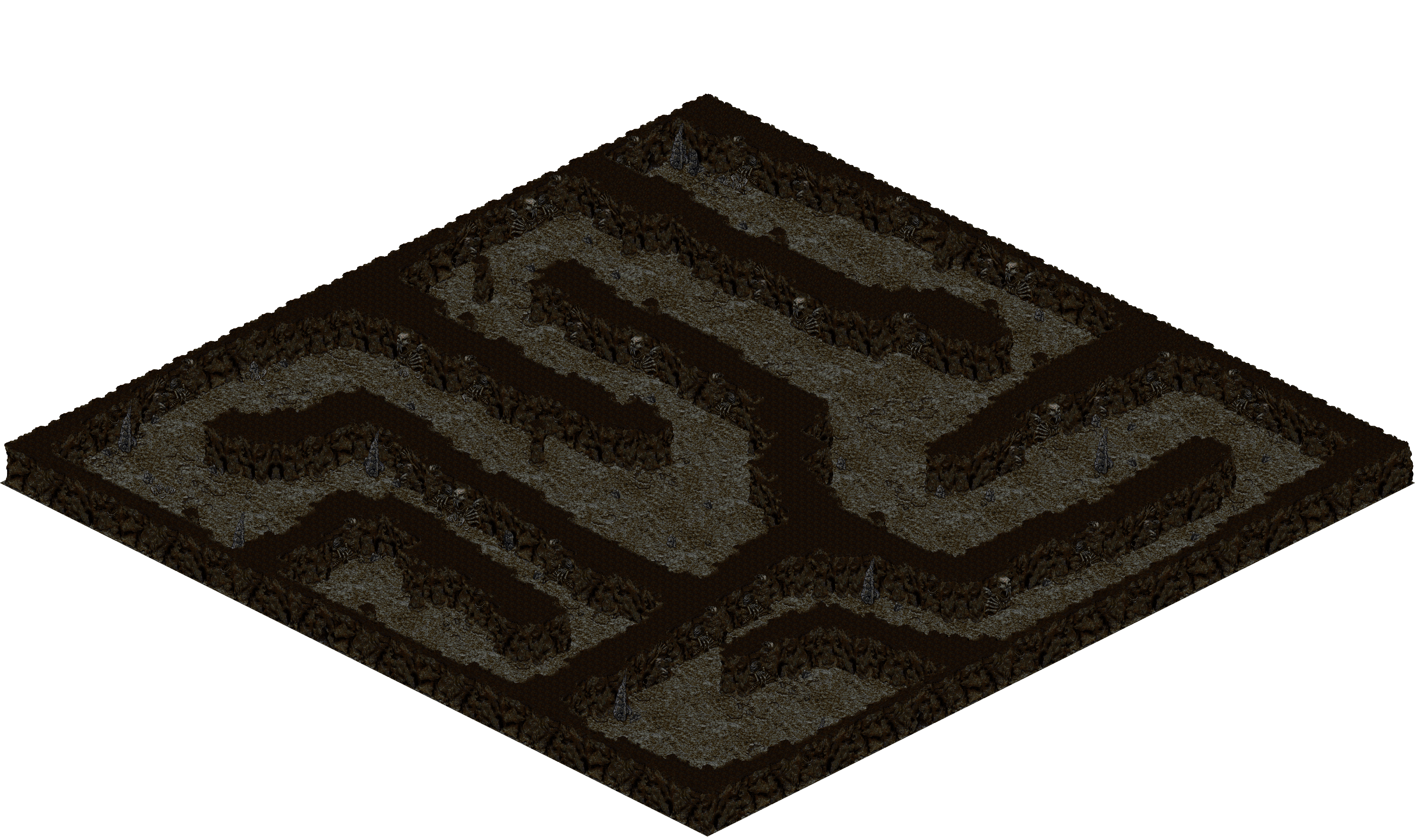 Cthonic Remains 44 rendered terrain map