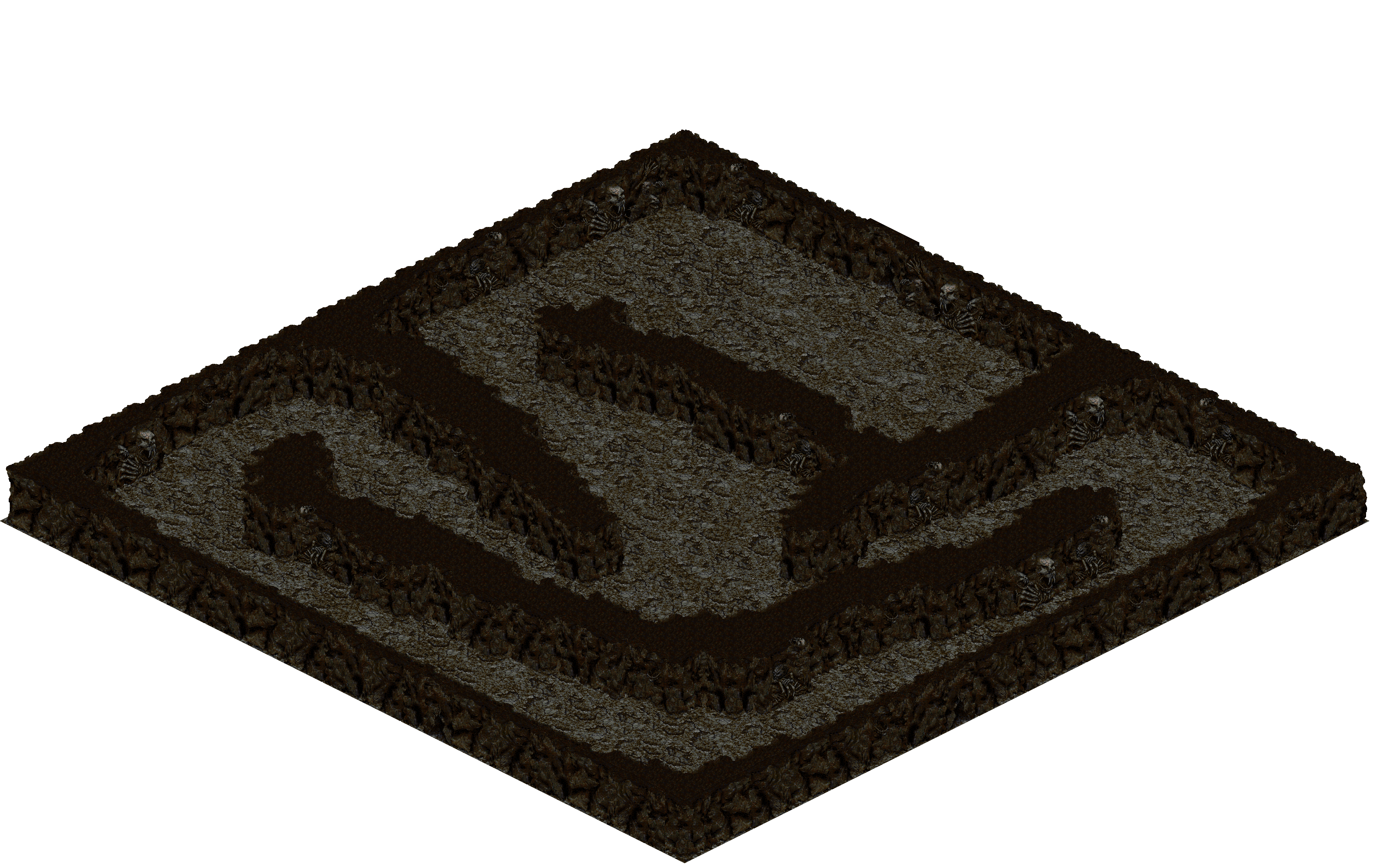 Cthonic Remains 47 rendered terrain map