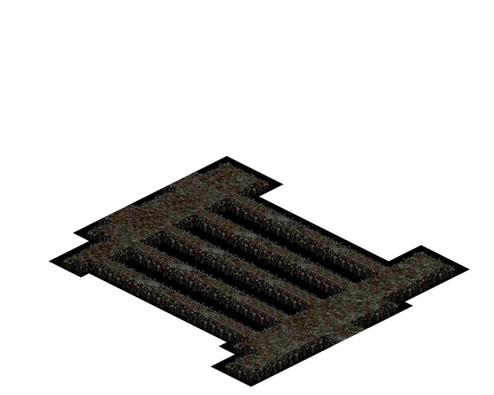 Cthonic Remains 50 rendered terrain map