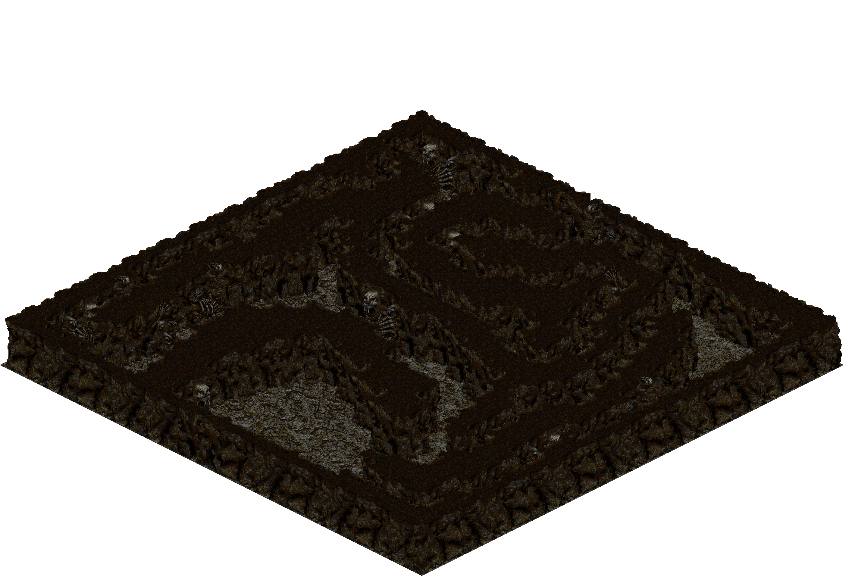 Cthonic Remains 53 rendered terrain map