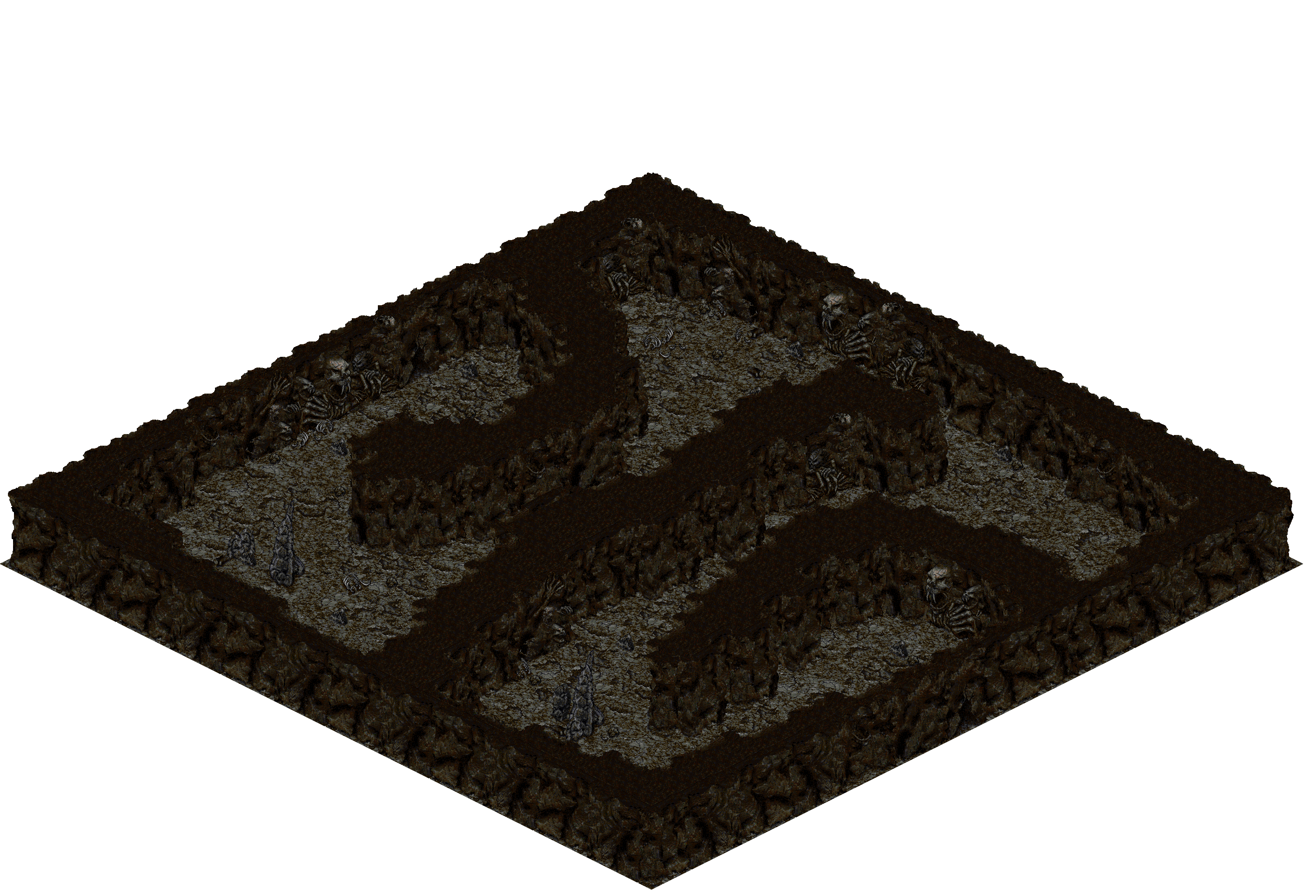 Cthonic Remains 54 rendered terrain map