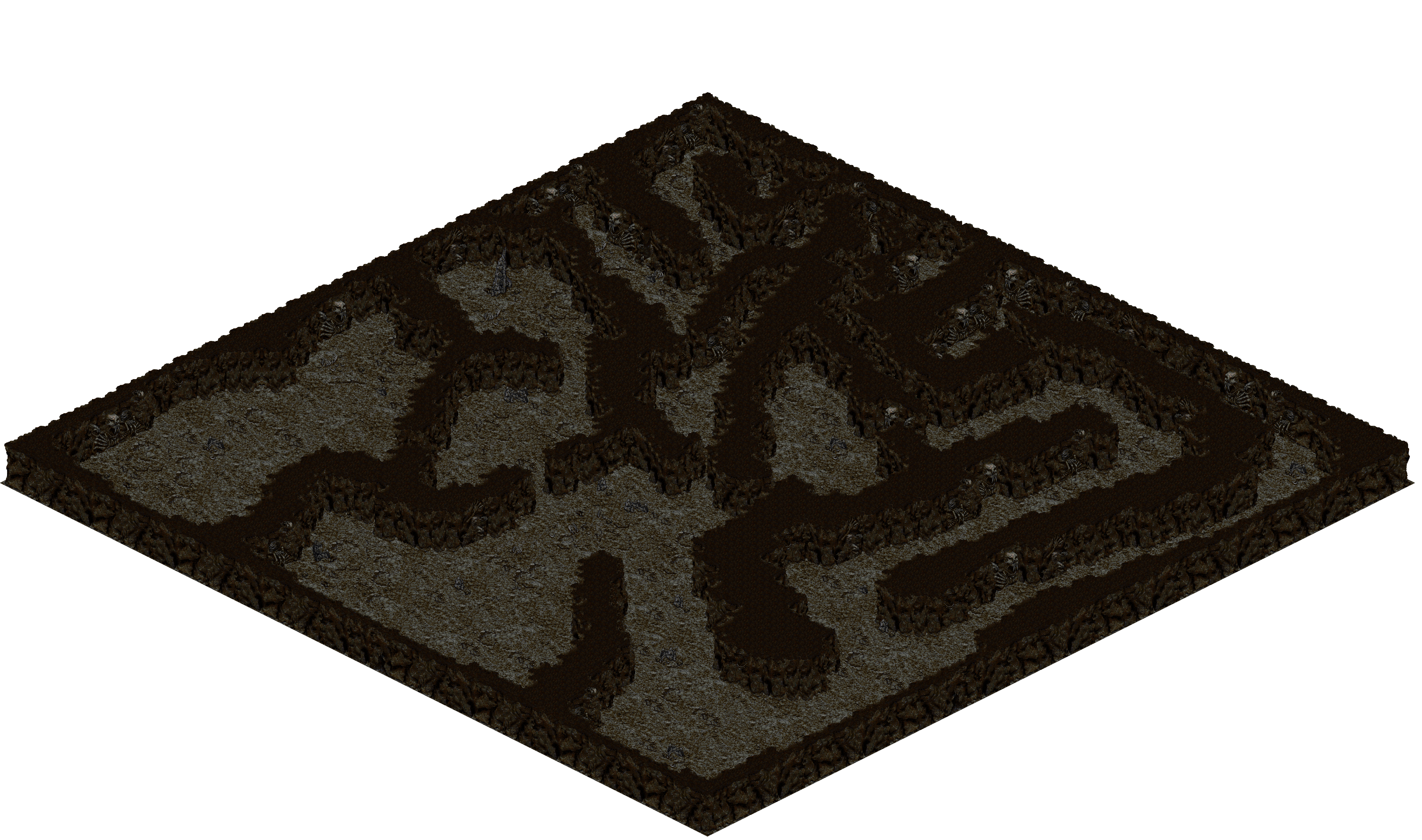 Cthonic Remains 55 rendered terrain map