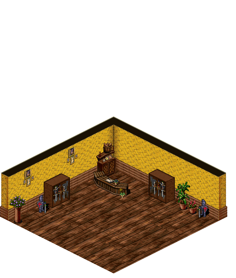 Training Dojo Lobby rendered terrain map