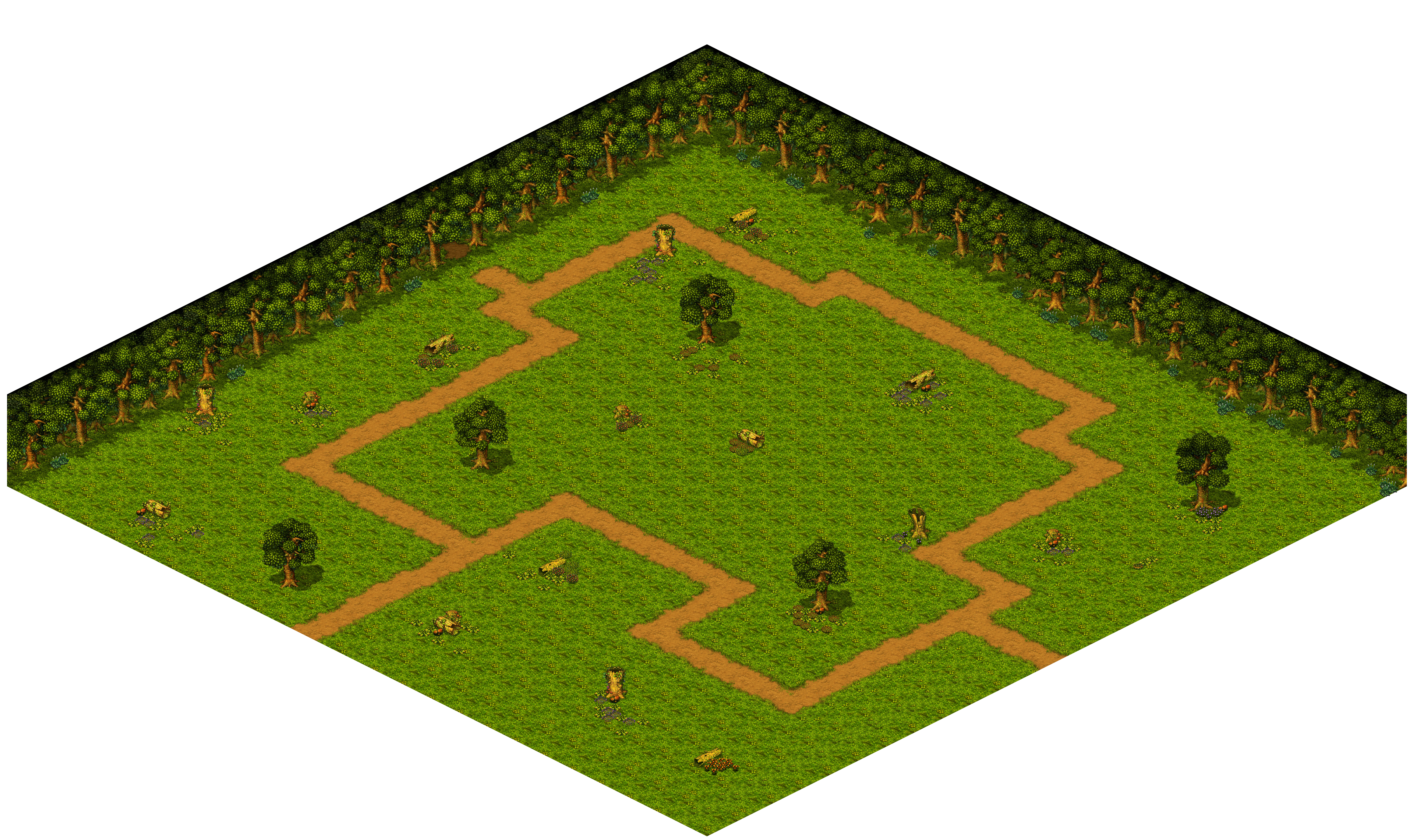 Shinewood Forest 7 rendered terrain map