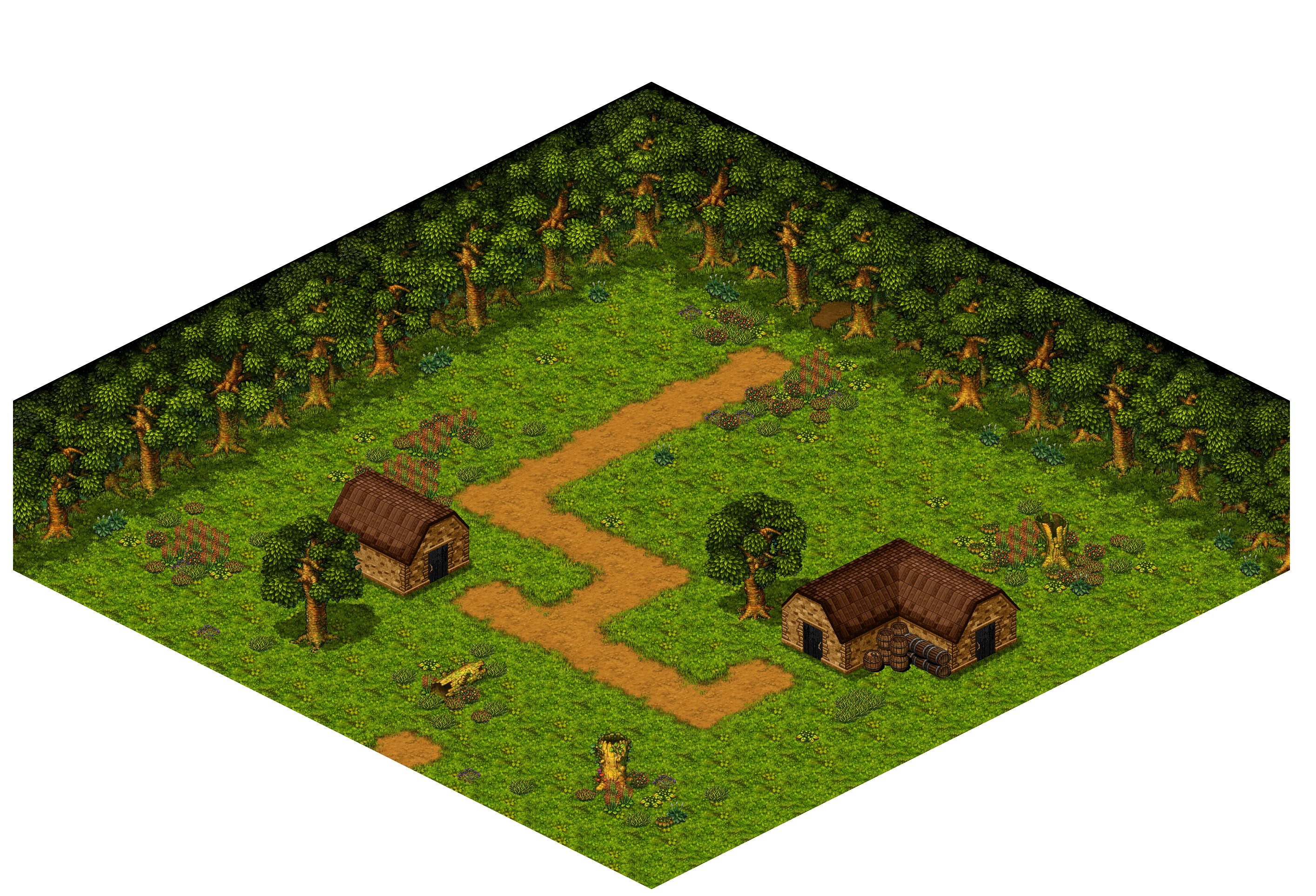 Shinewood Forest 32 rendered terrain map