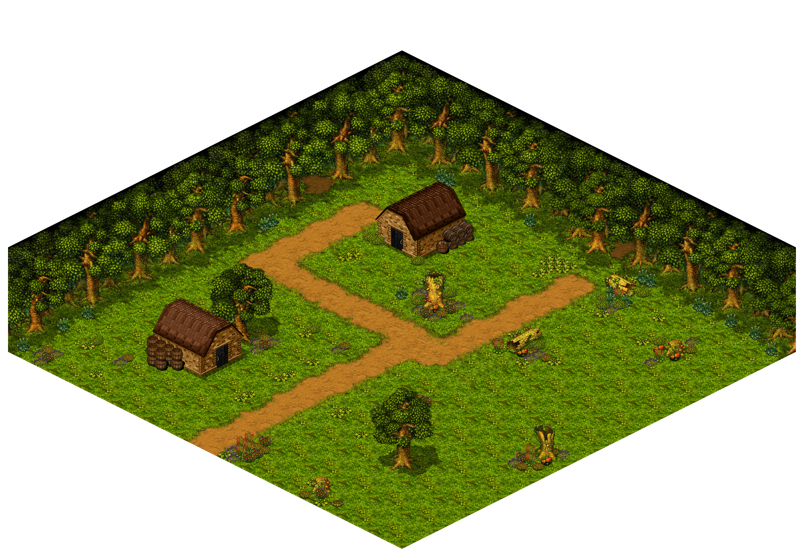 Shinewood Forest 24 rendered terrain map