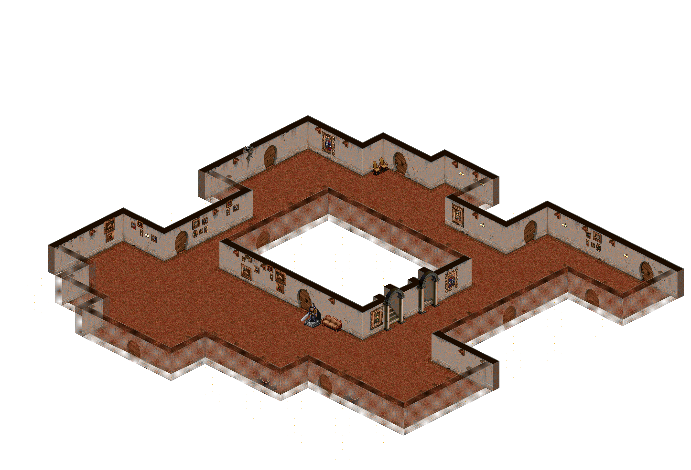 Manor Floor 2-3 rendered terrain map