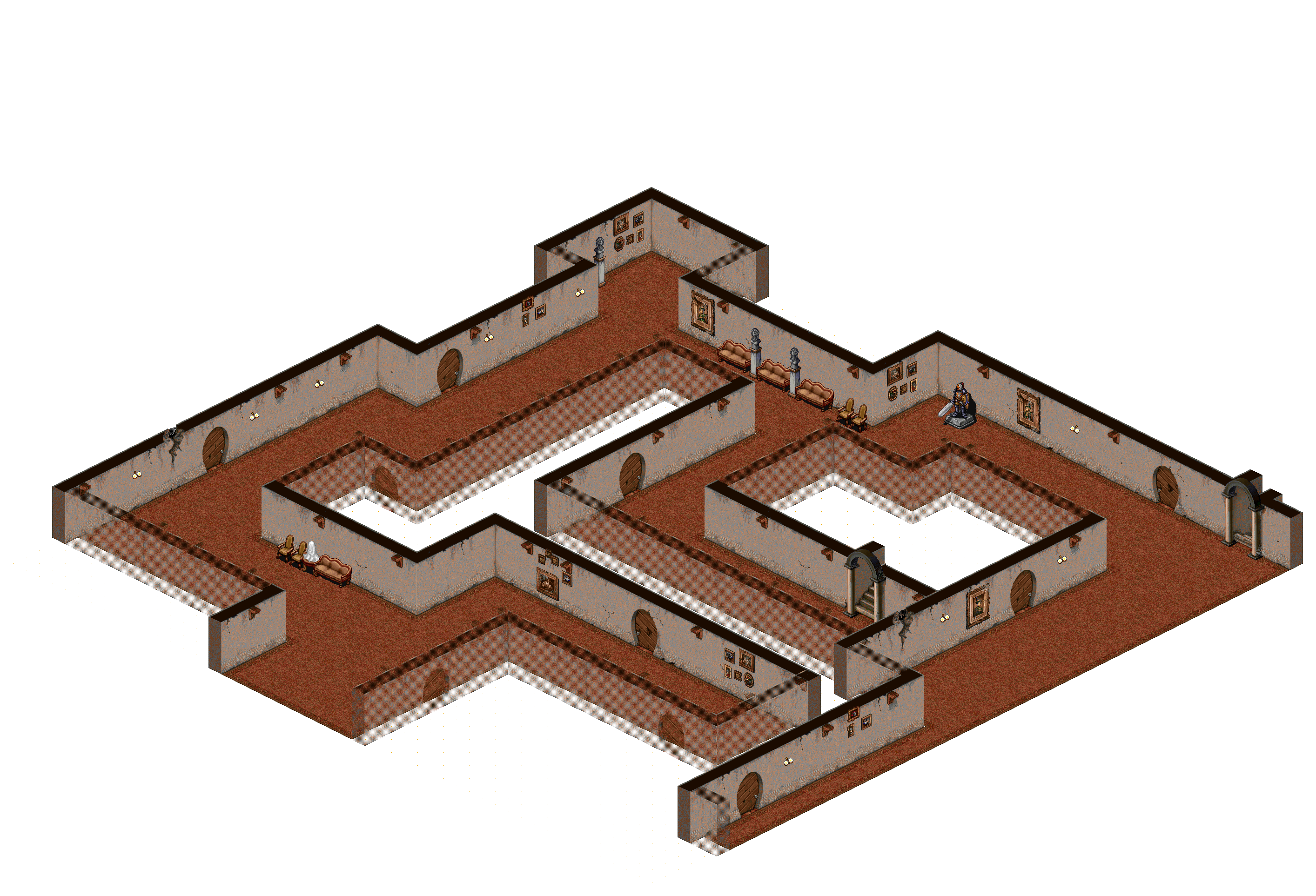 Manor Floor 2-5 rendered terrain map