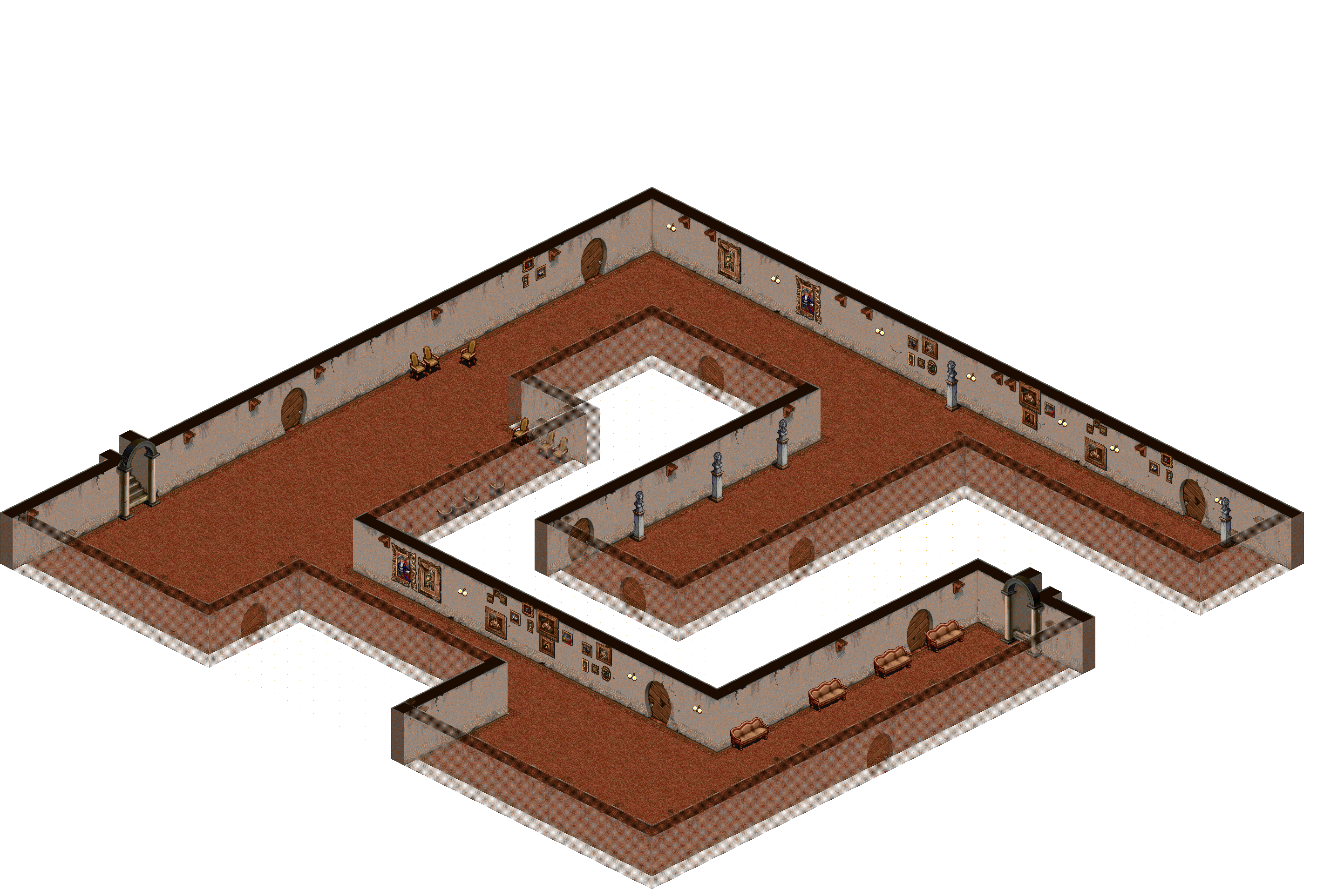 Manor Floor 2-6 rendered terrain map
