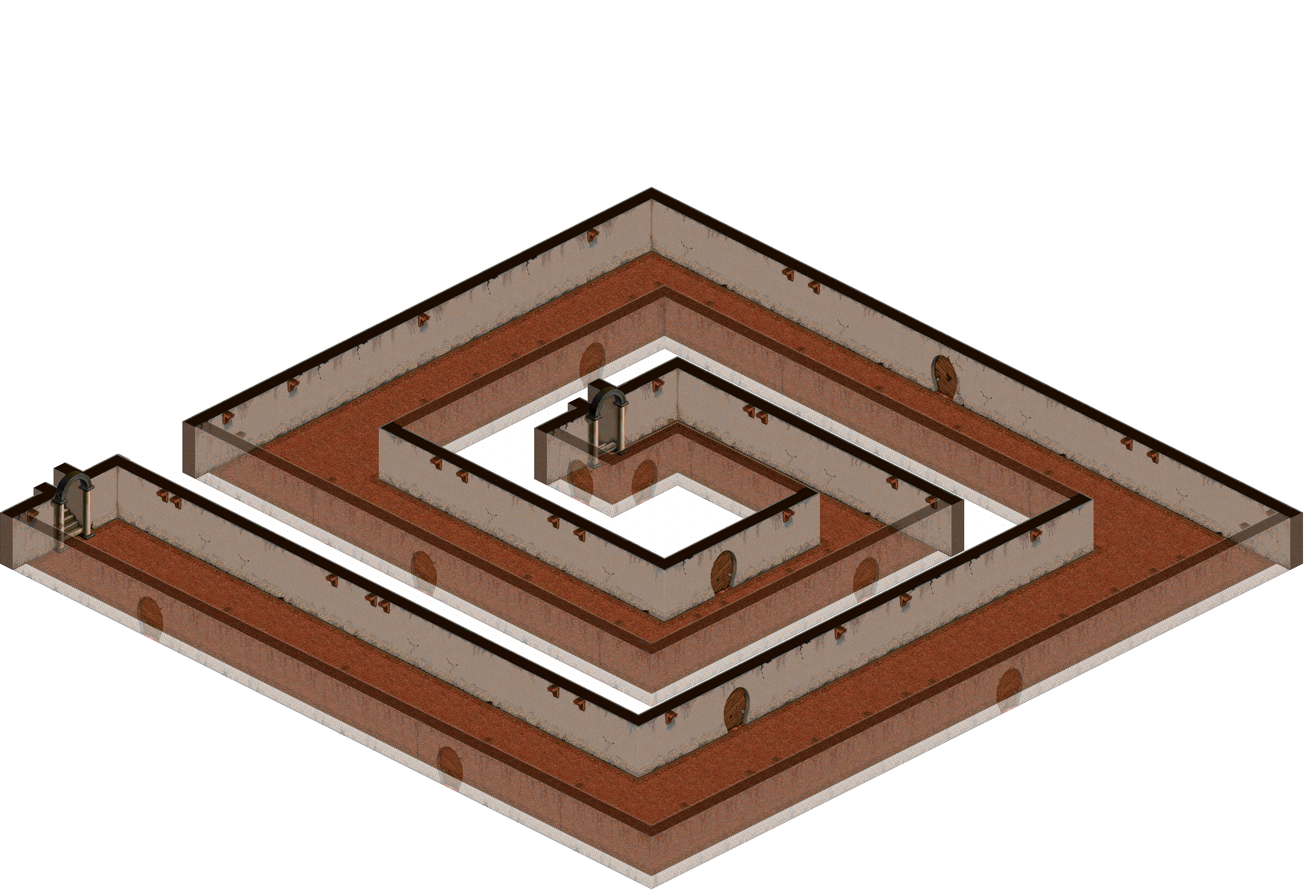 Manor Floor 2-7 rendered terrain map