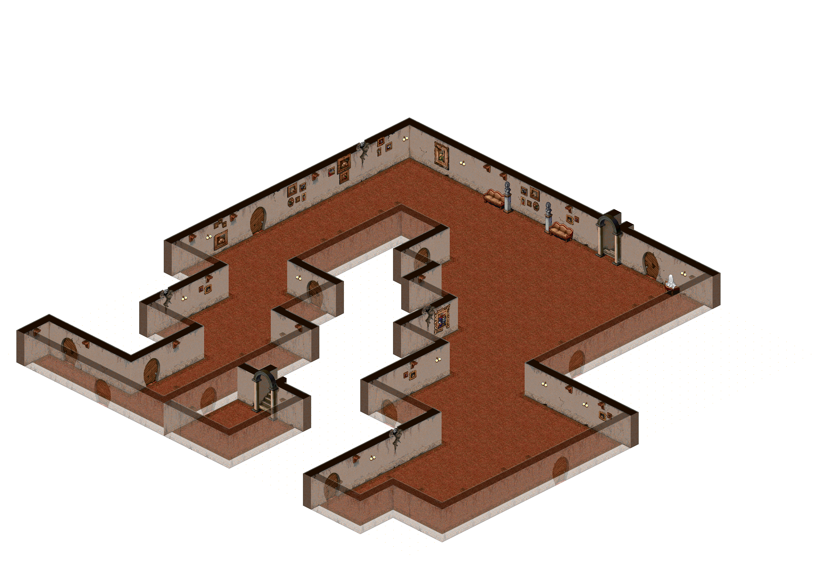 Manor Floor 2-8 rendered terrain map