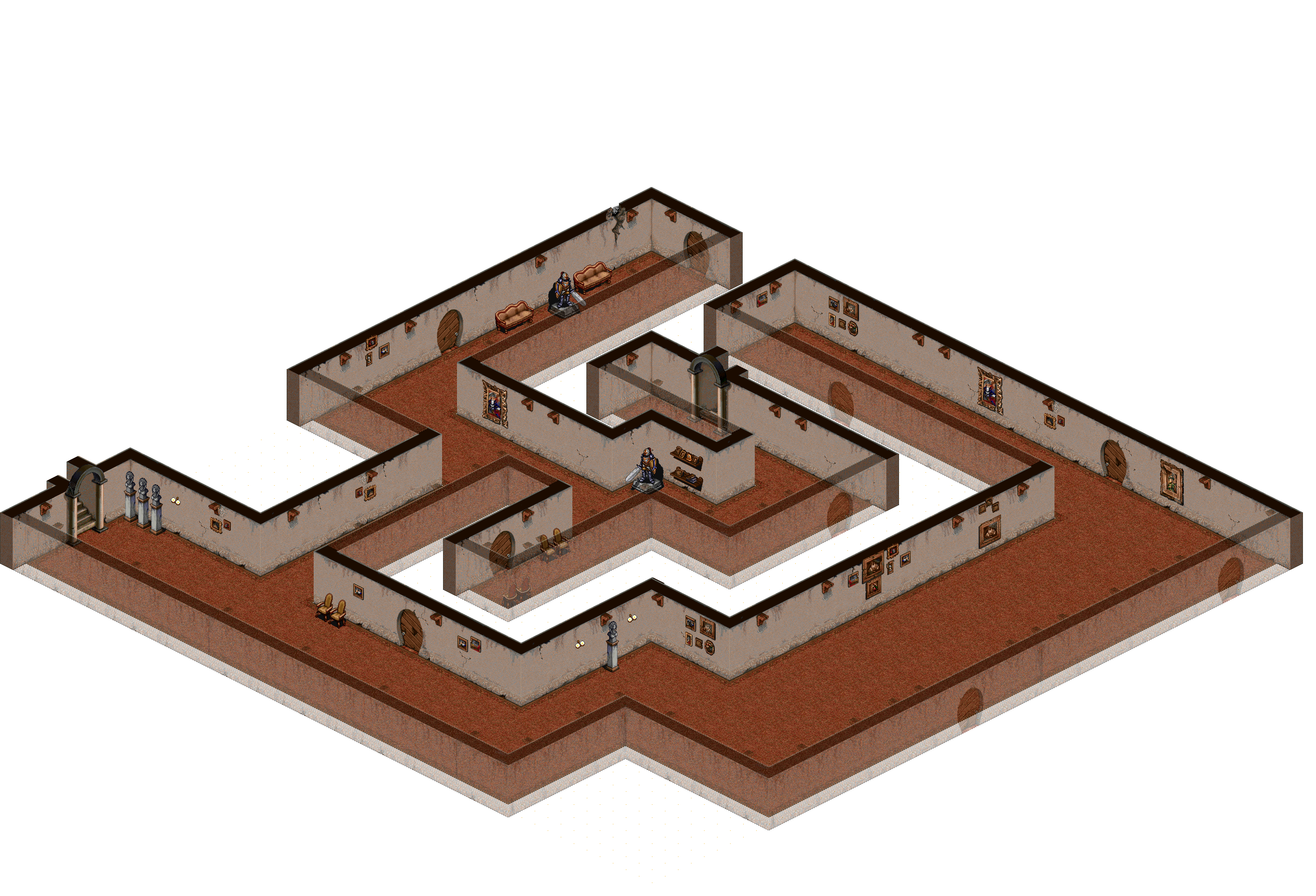 Manor Floor 2-9 rendered terrain map
