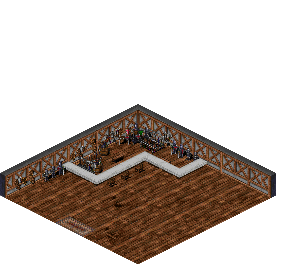 Octavio's Armory rendered terrain map
