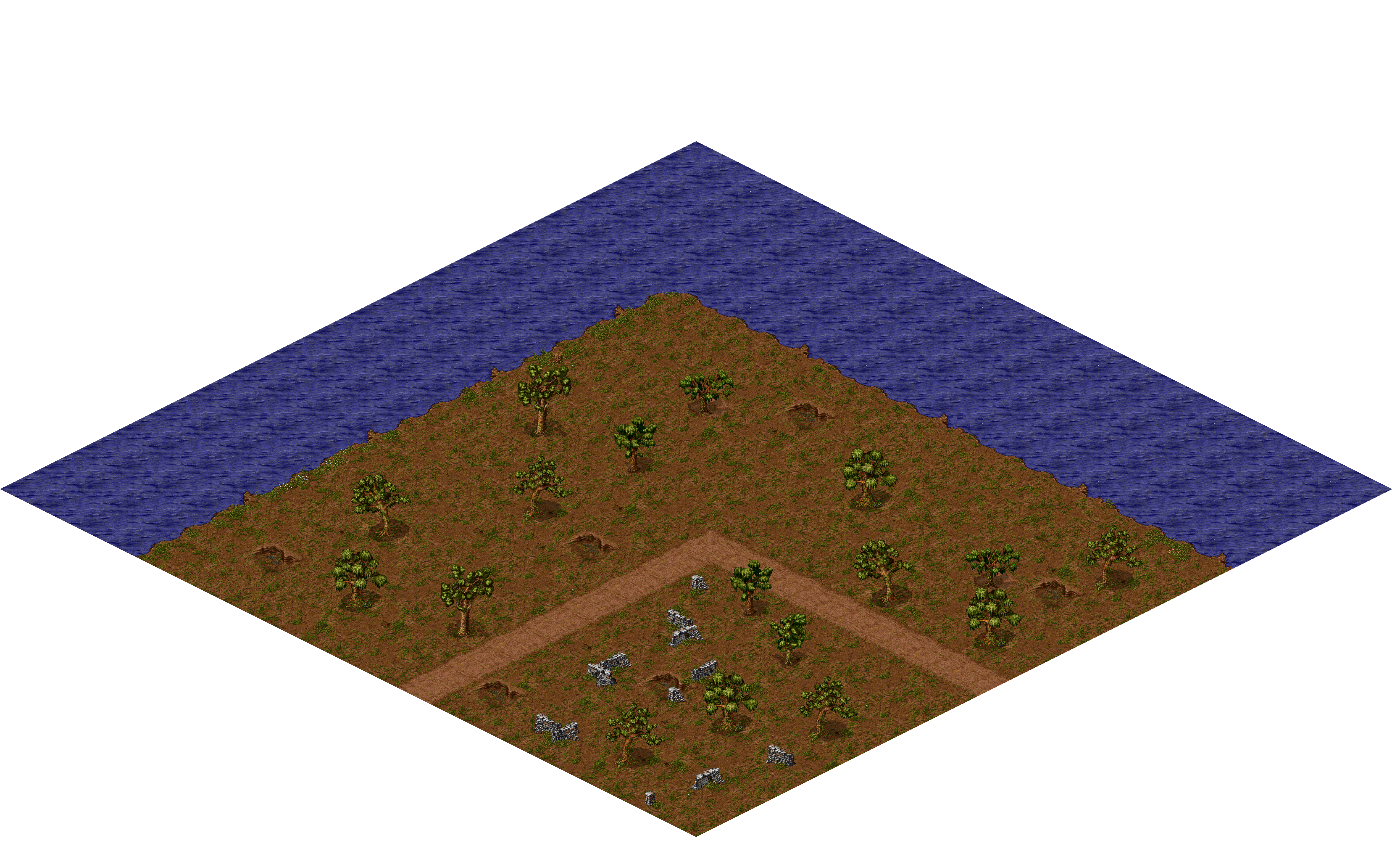 Oren Ruins 1-12 rendered terrain map