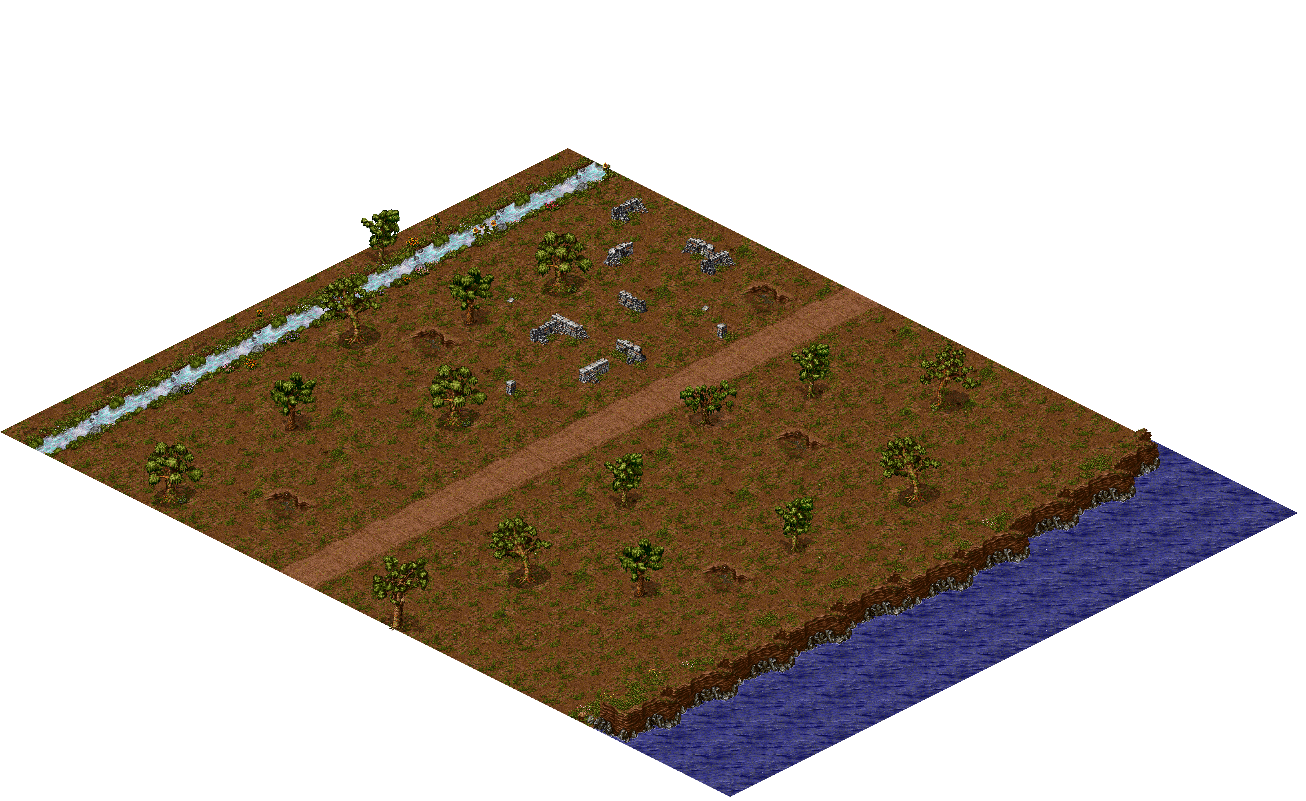 Oren Ruins 1-15 rendered terrain map