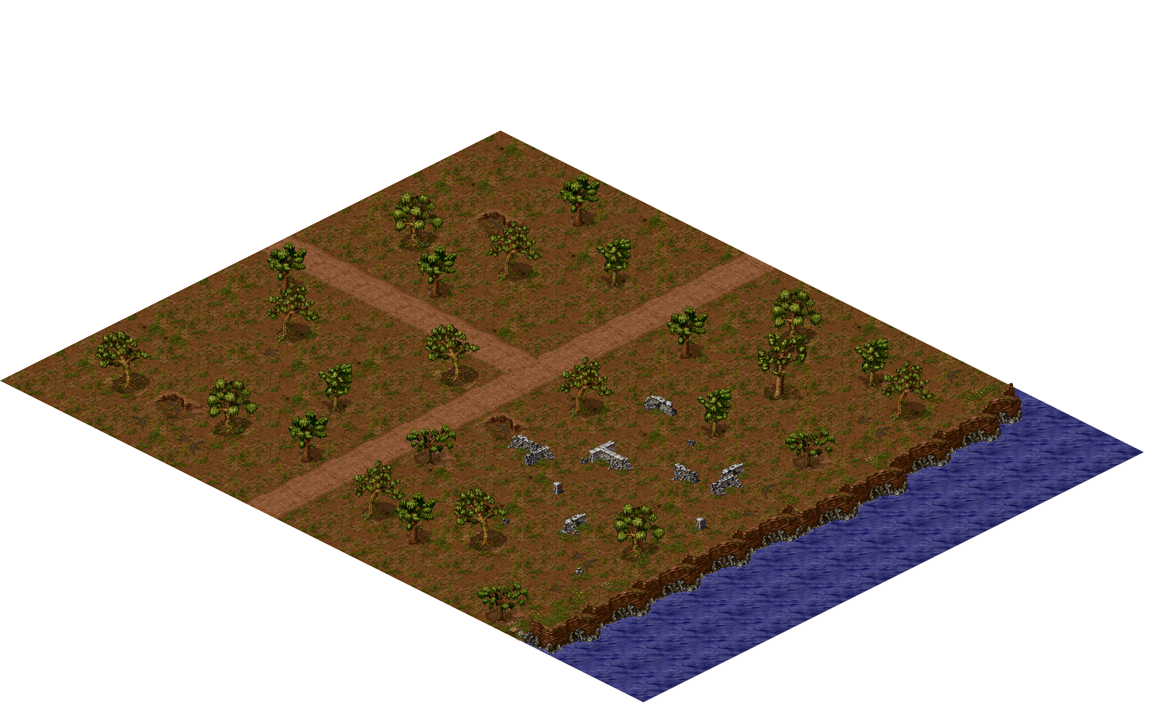 Oren Ruins 1-16 rendered terrain map