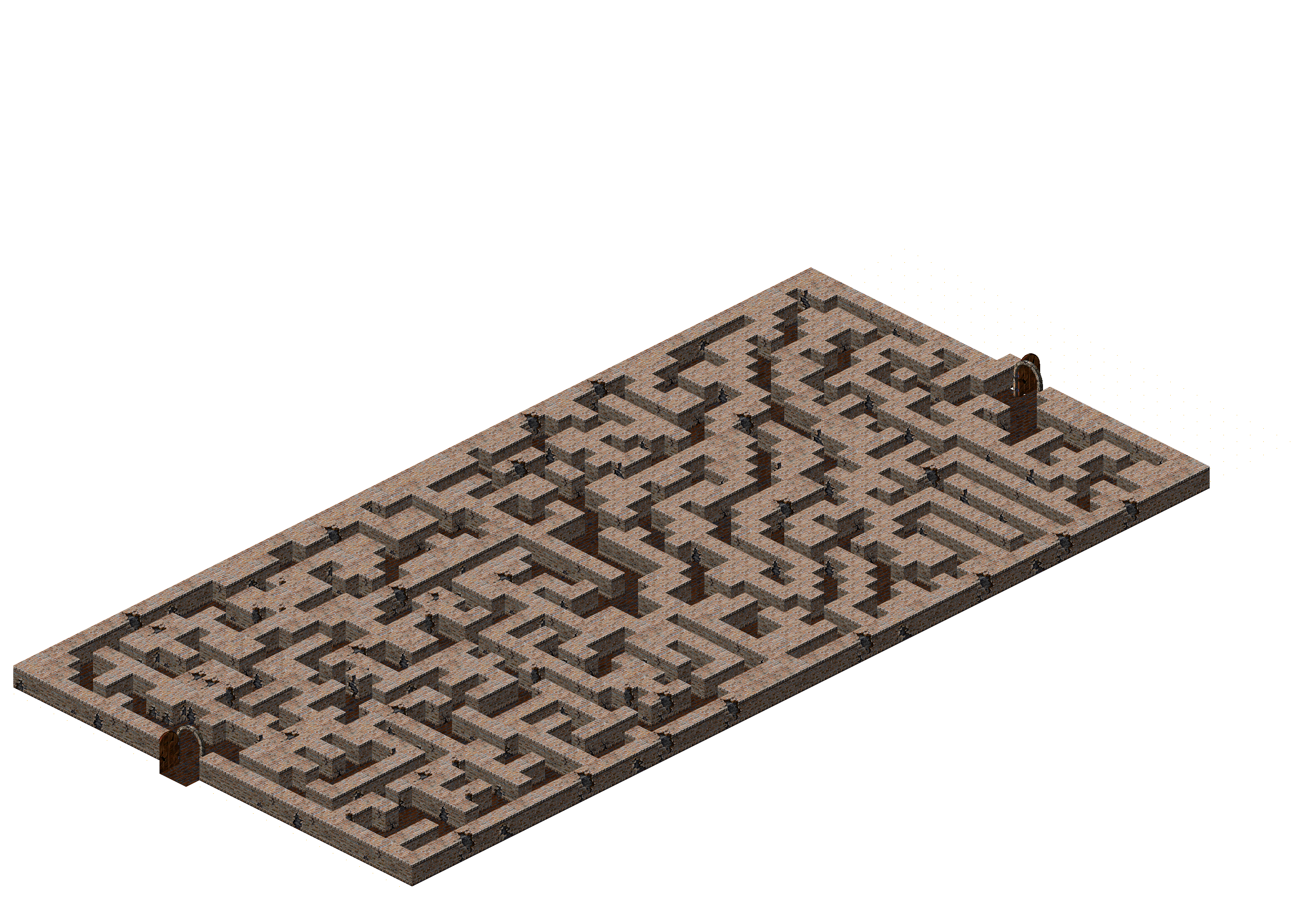 Sewer Maze 4 rendered terrain map