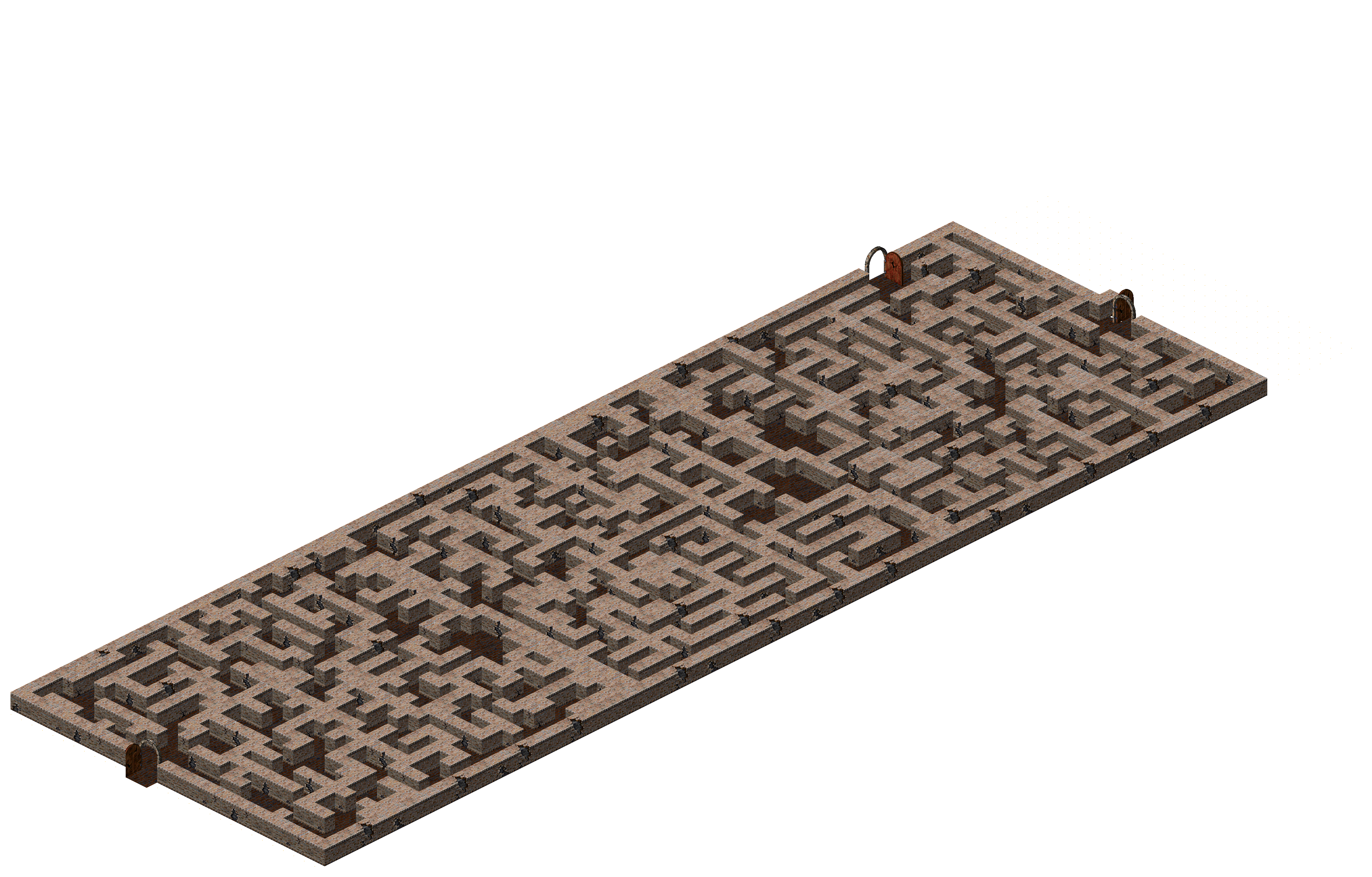 Sewer Maze 6 rendered terrain map