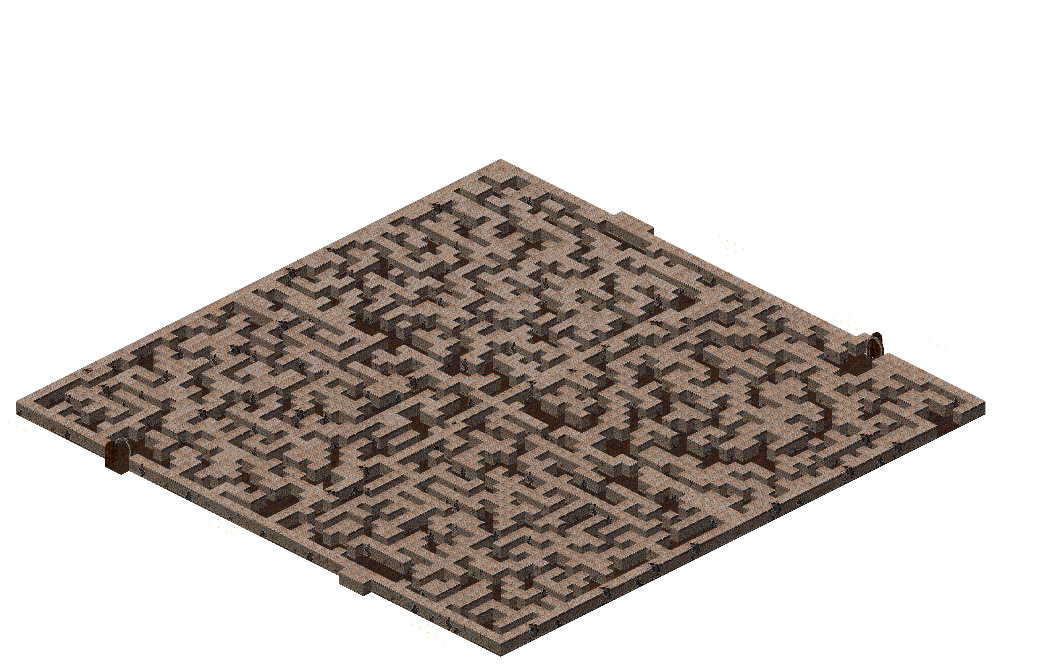 Sewer Maze 10 rendered terrain map