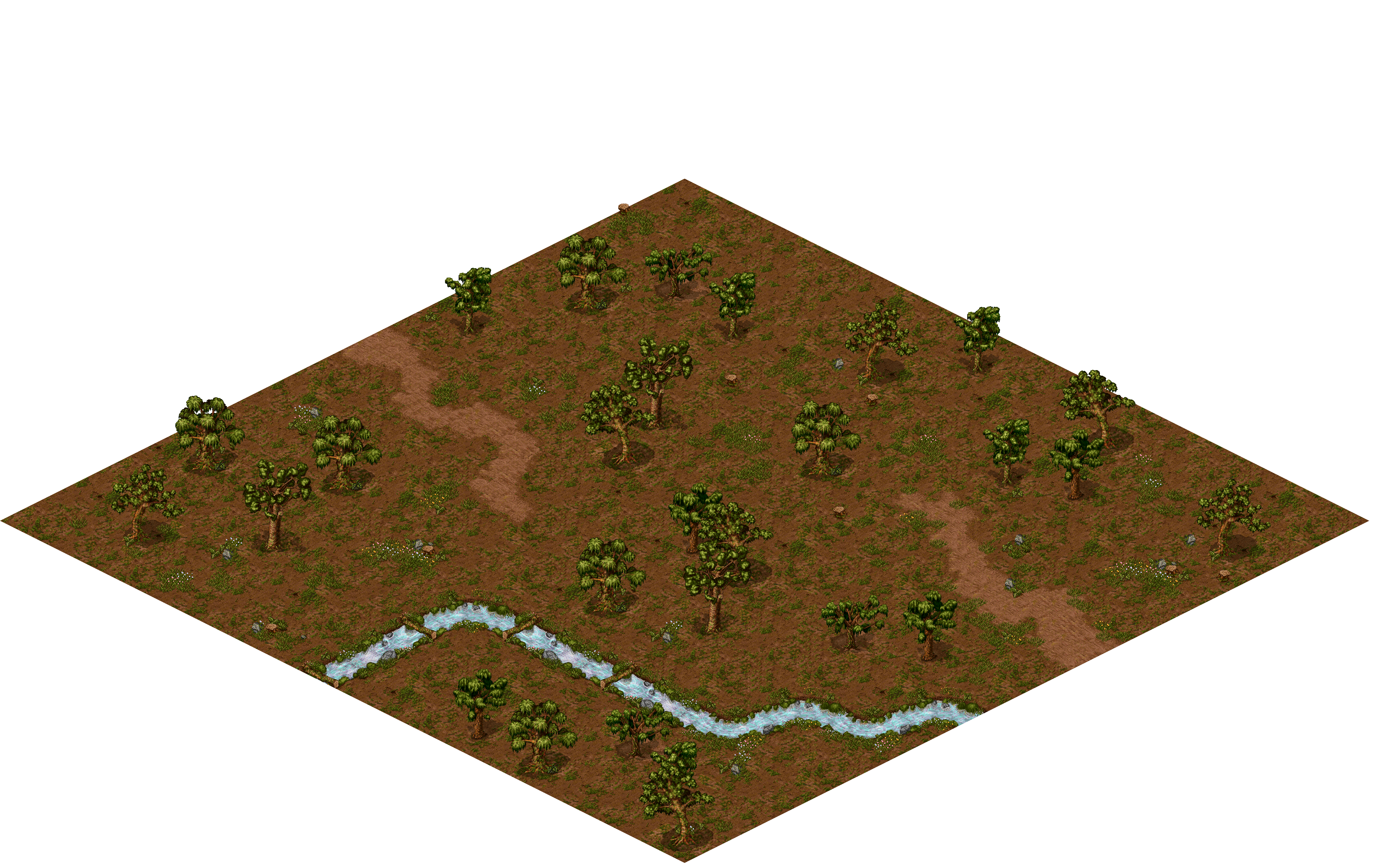 Oren Island Jungle 2 rendered terrain map