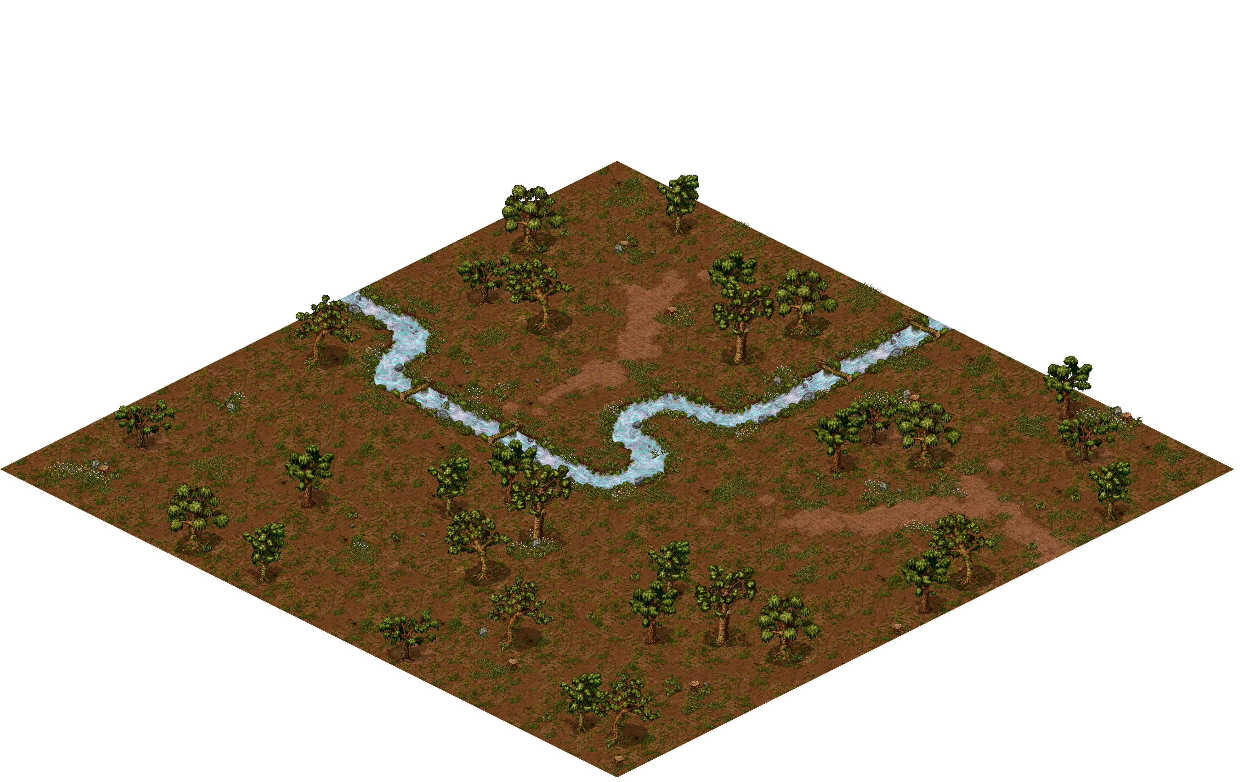 Oren Island Jungle 3 rendered terrain map