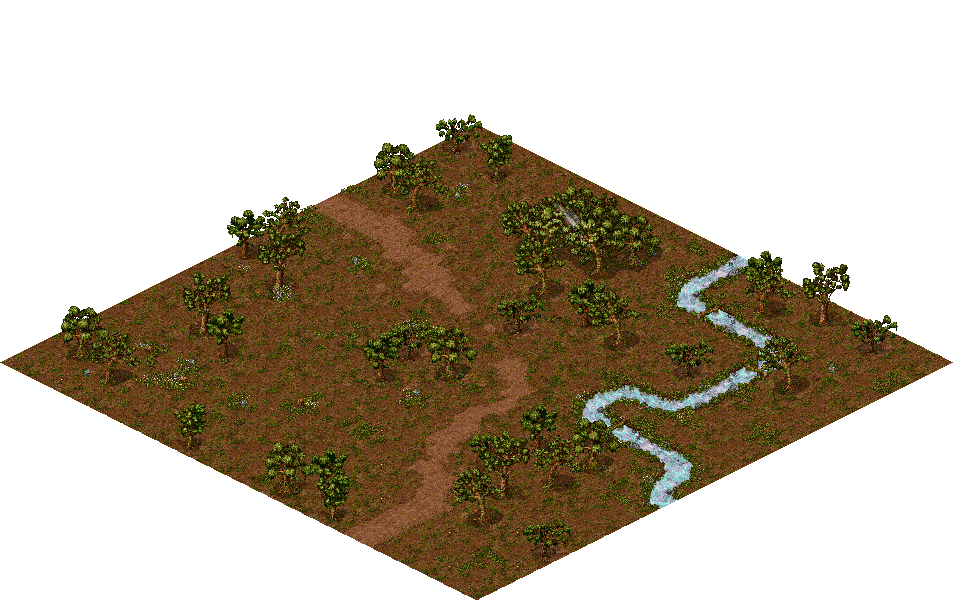 Oren Island Jungle 4 rendered terrain map