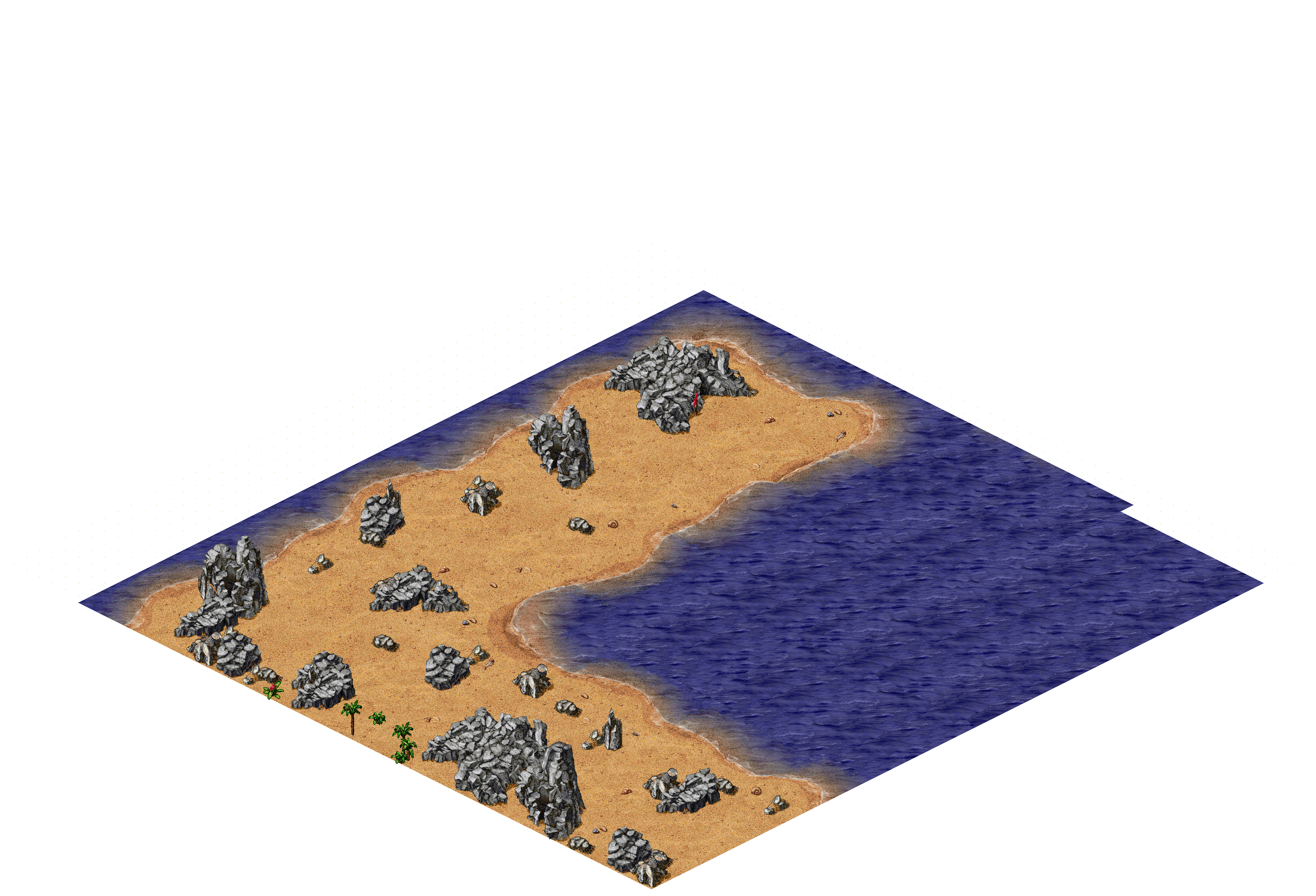North Lynith Beach 2 rendered terrain map