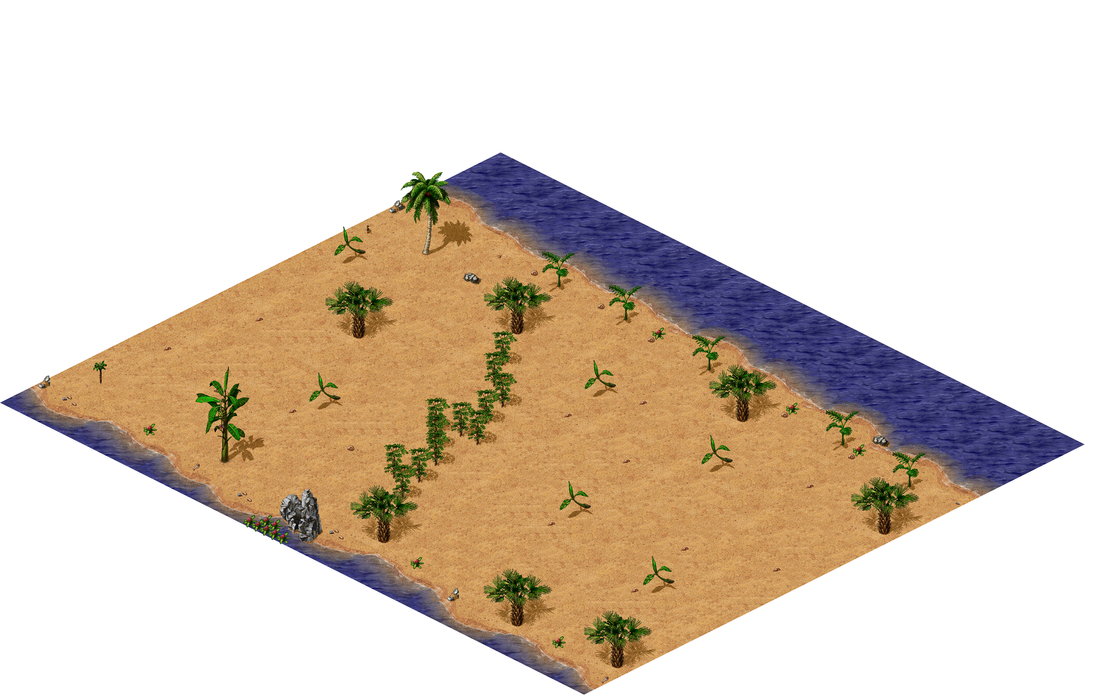 Lynith Beach Way 2 rendered terrain map