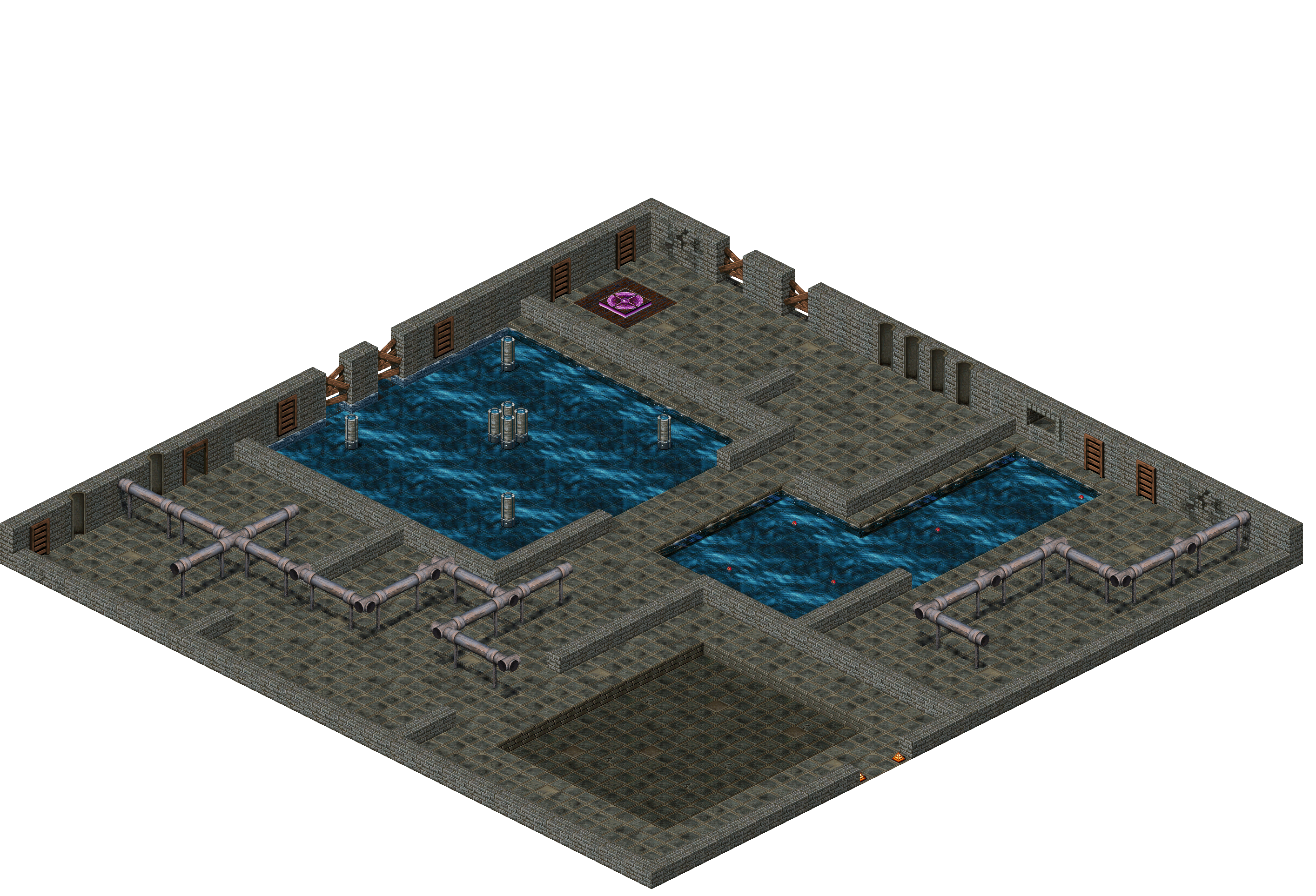 Loures Sewer Canal 1 rendered terrain map