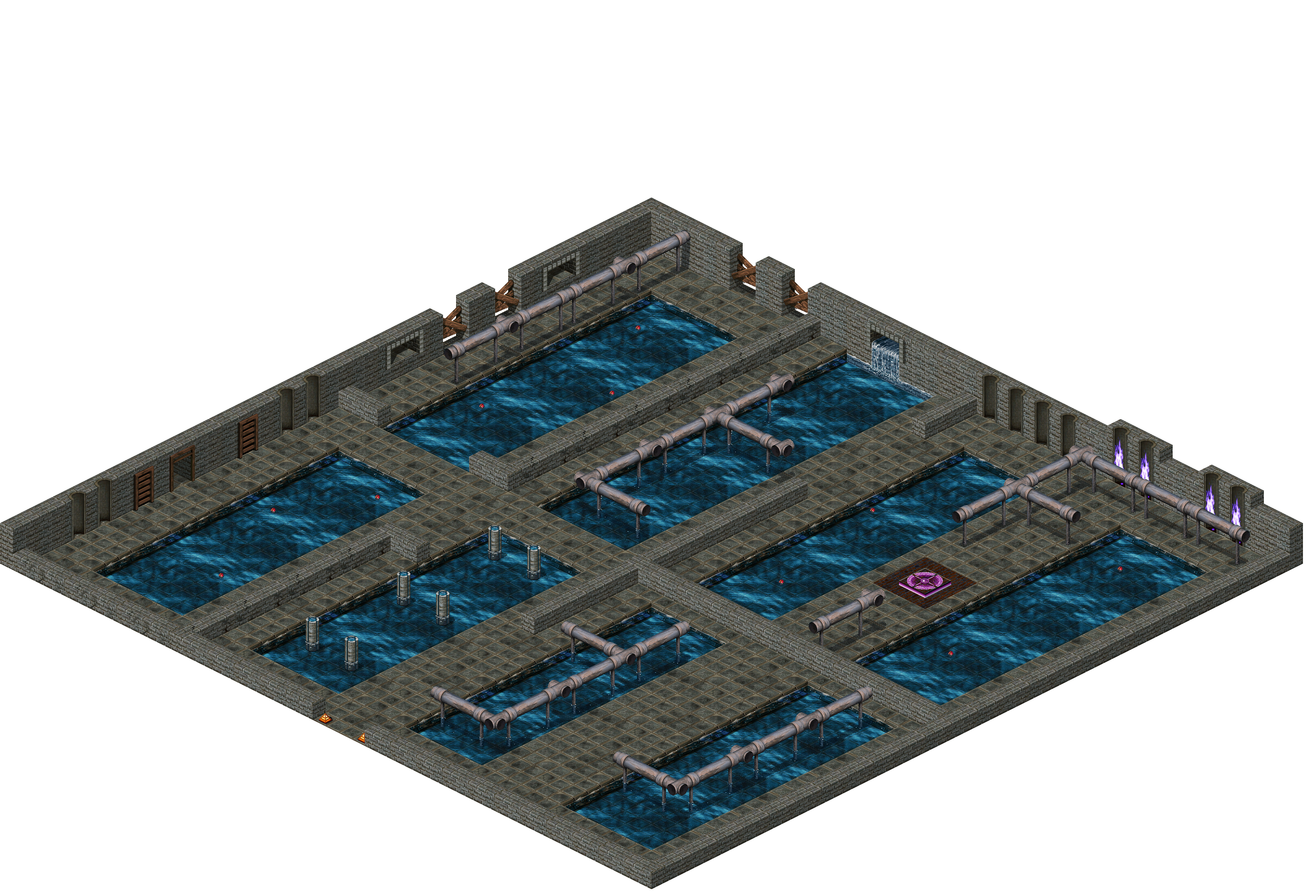 Loures Sewer Canal 2 rendered terrain map