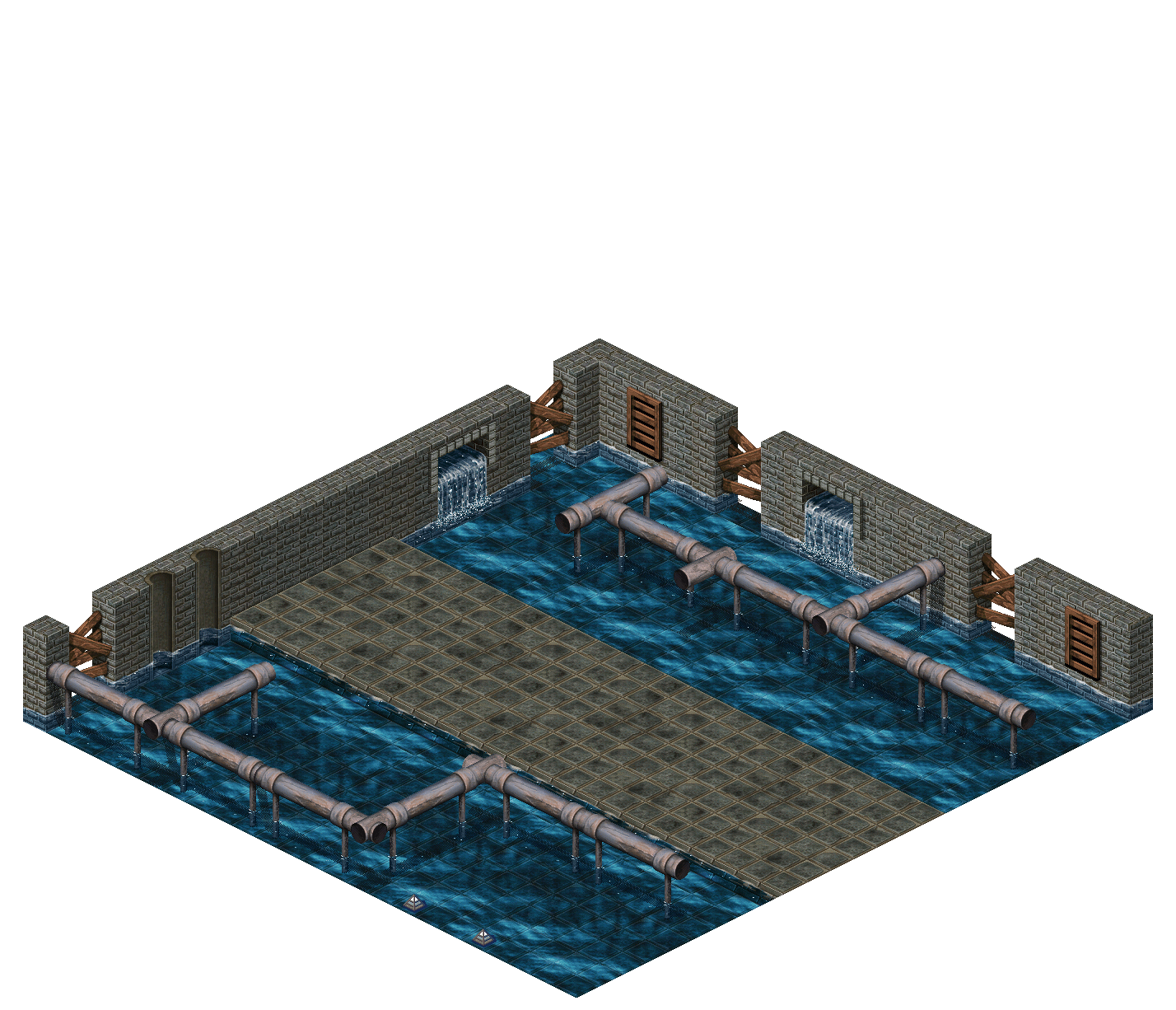 Loures Sewer Canal 27 rendered terrain map