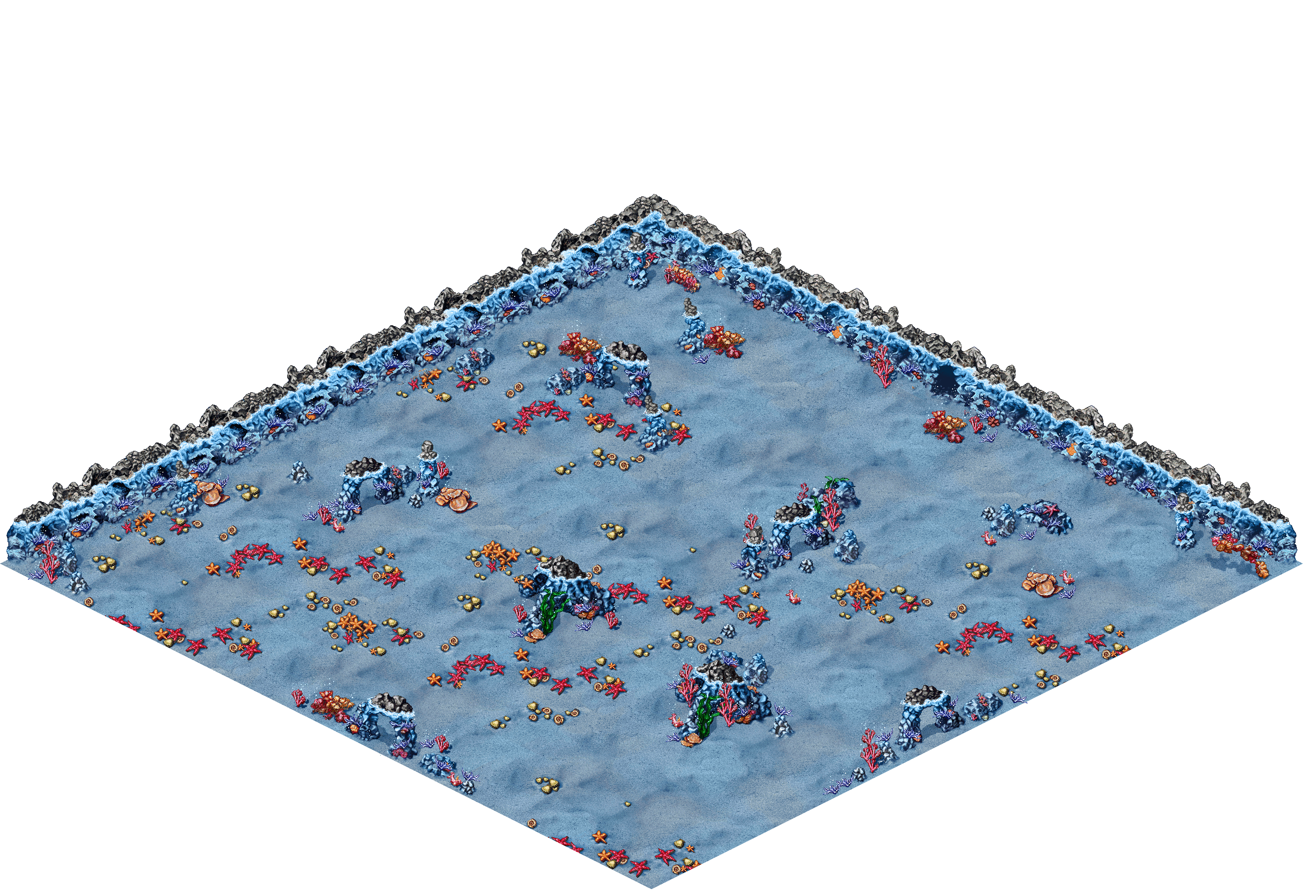 Unknown Depths 1 rendered terrain map