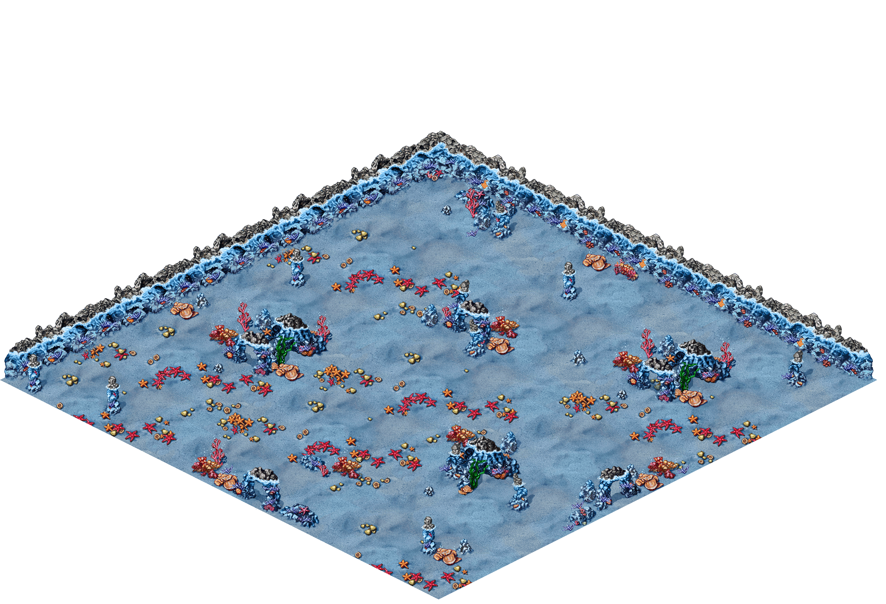 Unknown Depths 7 rendered terrain map