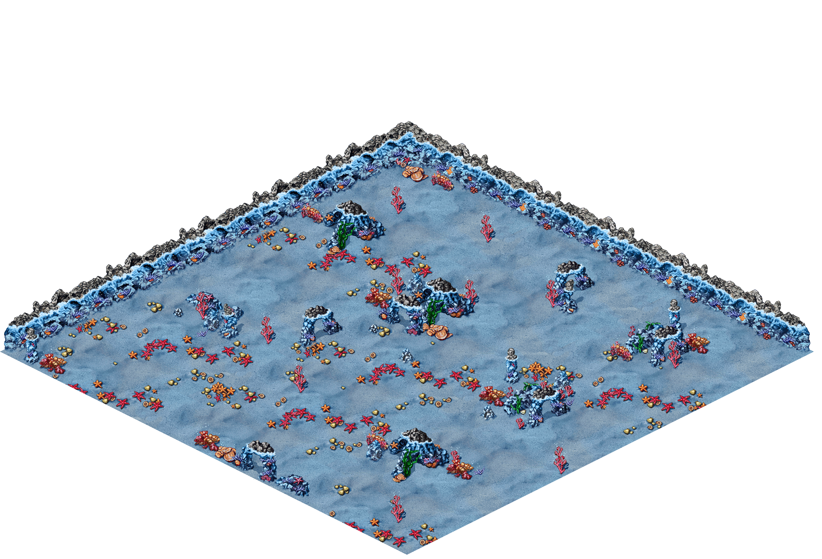 Unknown Depths 9 rendered terrain map