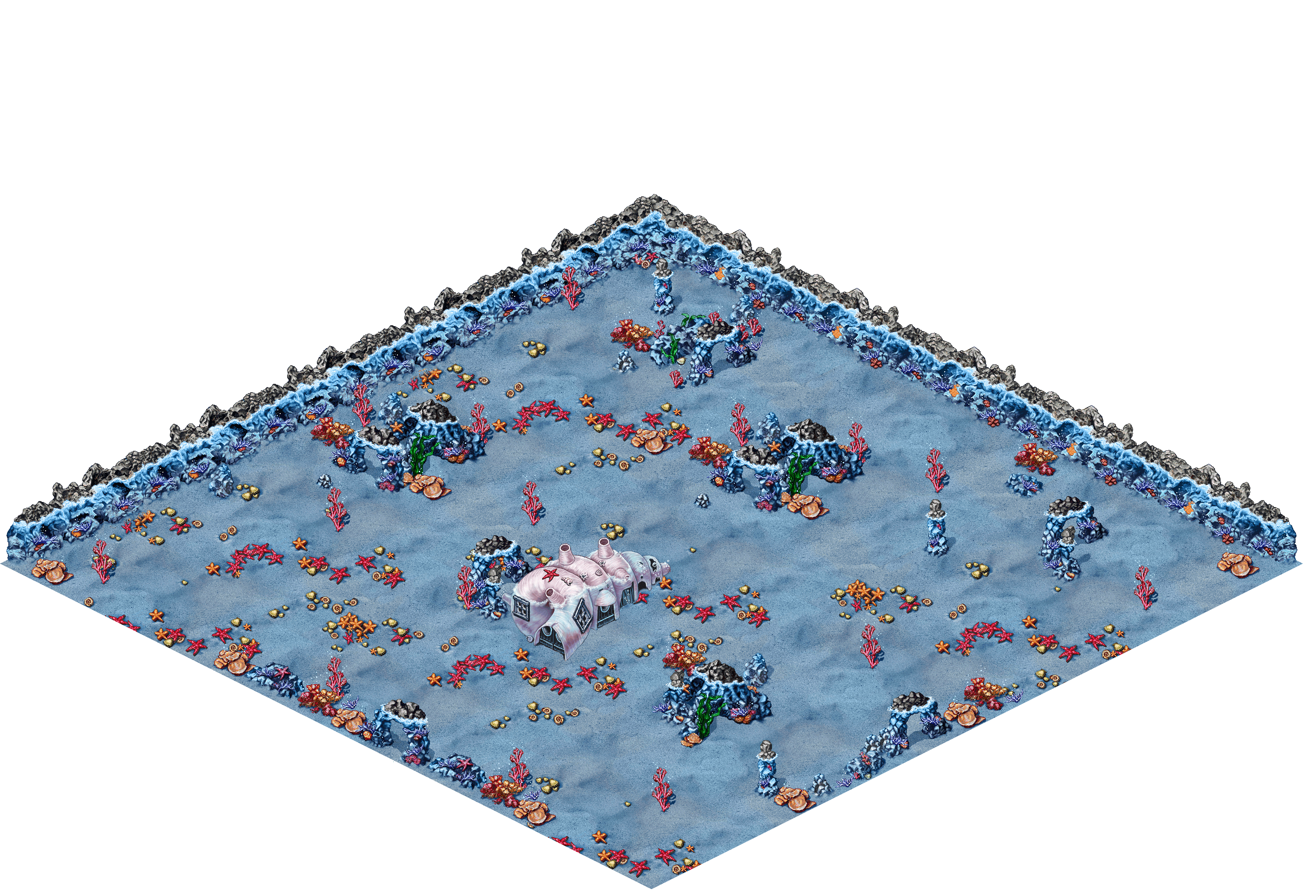 Unknown Depths 12 rendered terrain map