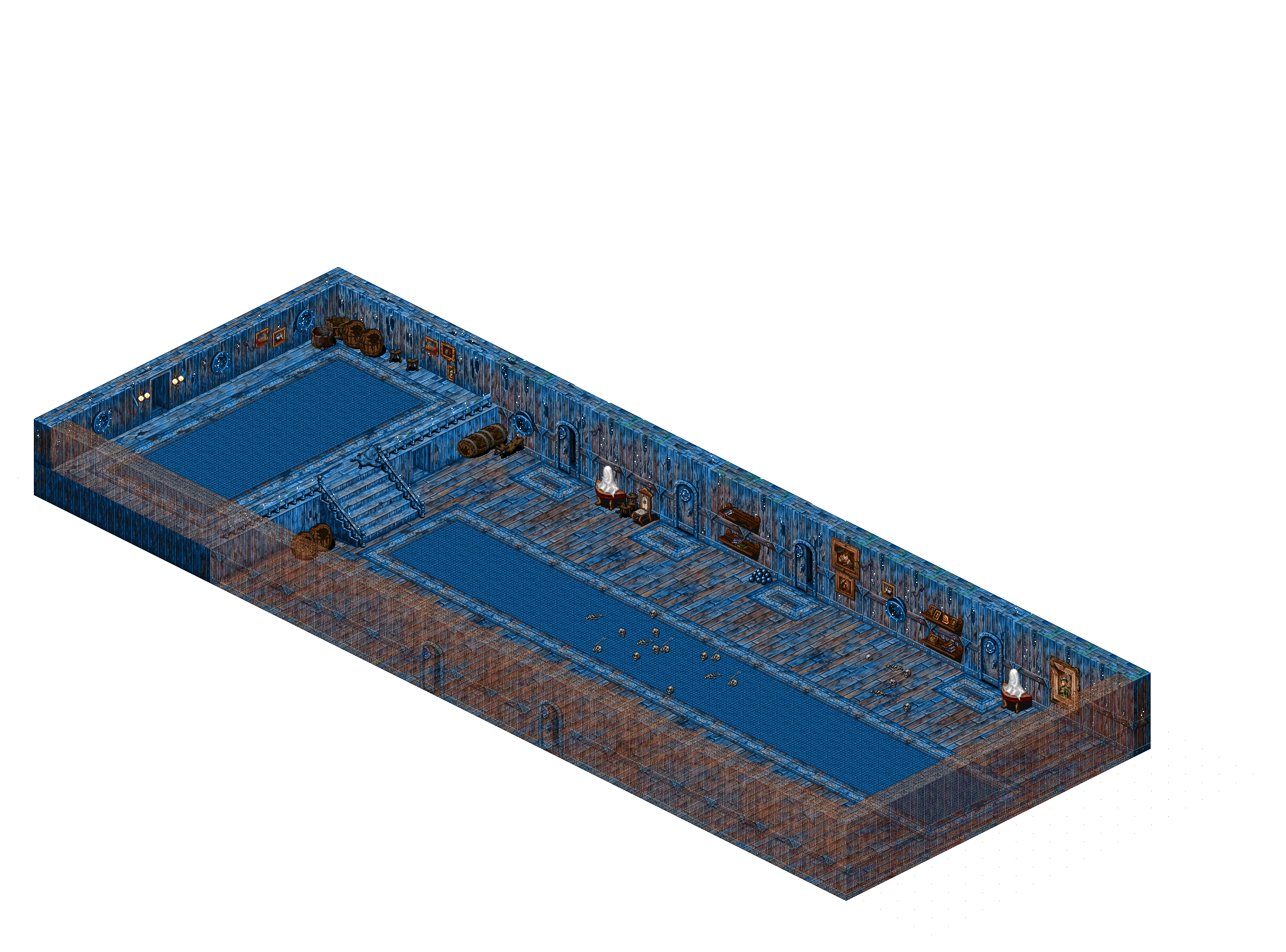 Wrecked ship floor 4 rendered terrain map